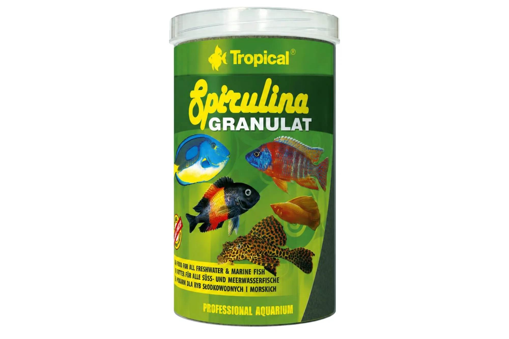Tropical SPIRULINA GRANULAT 1000 ml – KI-generierte Abbildung aus Produktreferenz