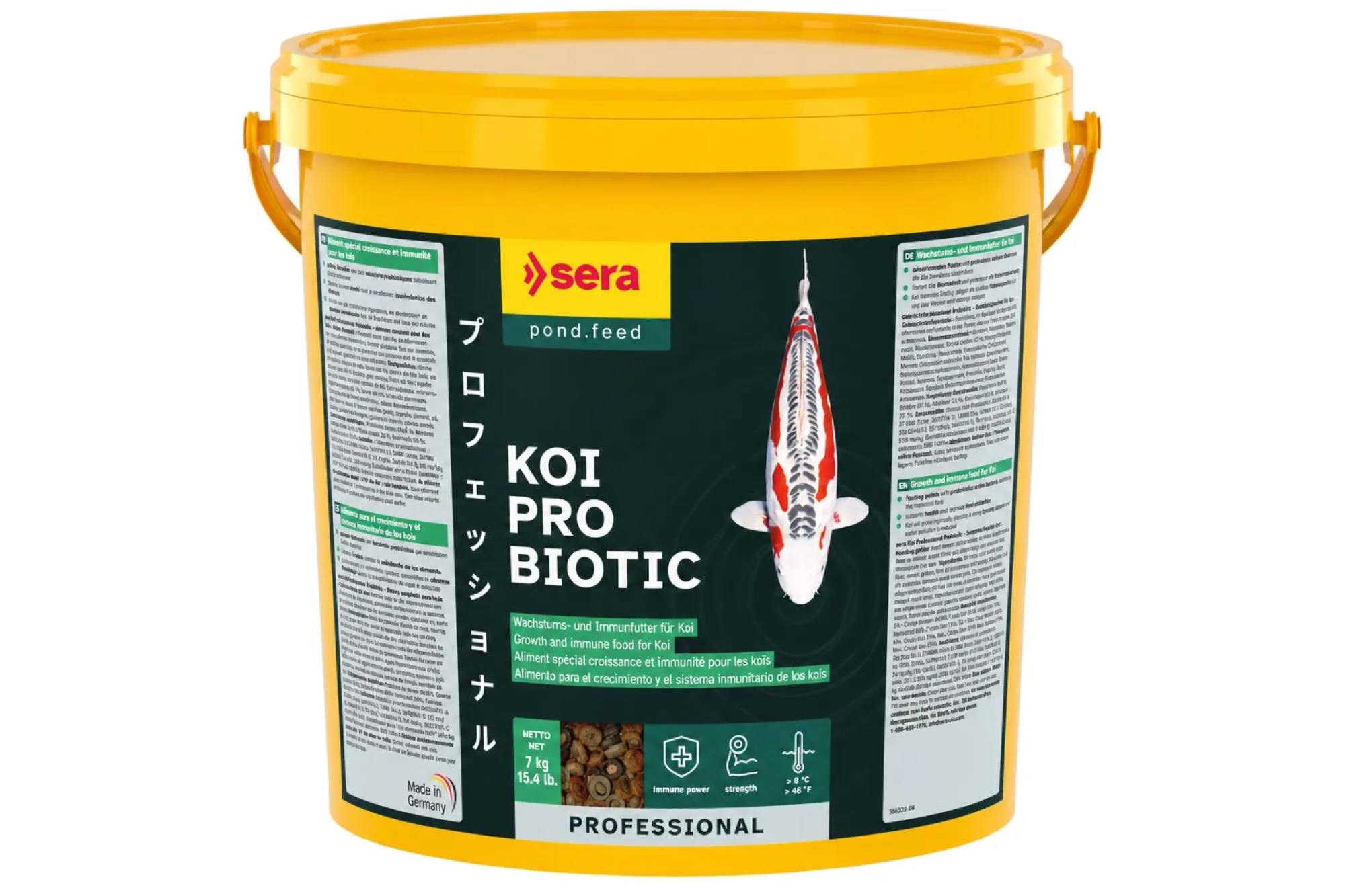 Sera Koi Professional Probiotic 21 l / 7 kg – KI-generierte Abbildung aus Produktreferenz