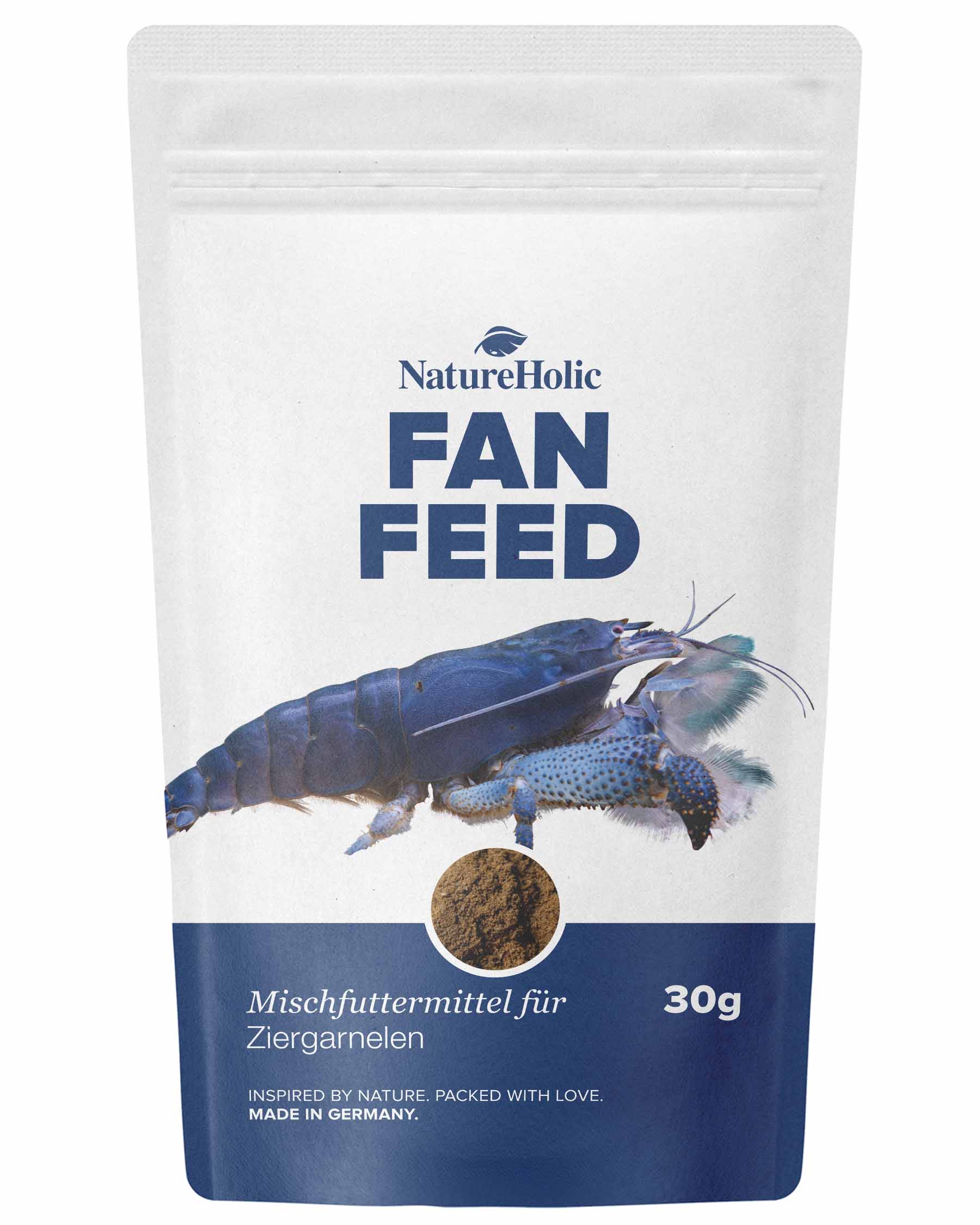NatureHolic Fanfeed, Fächergarnelen Futter, 30 g