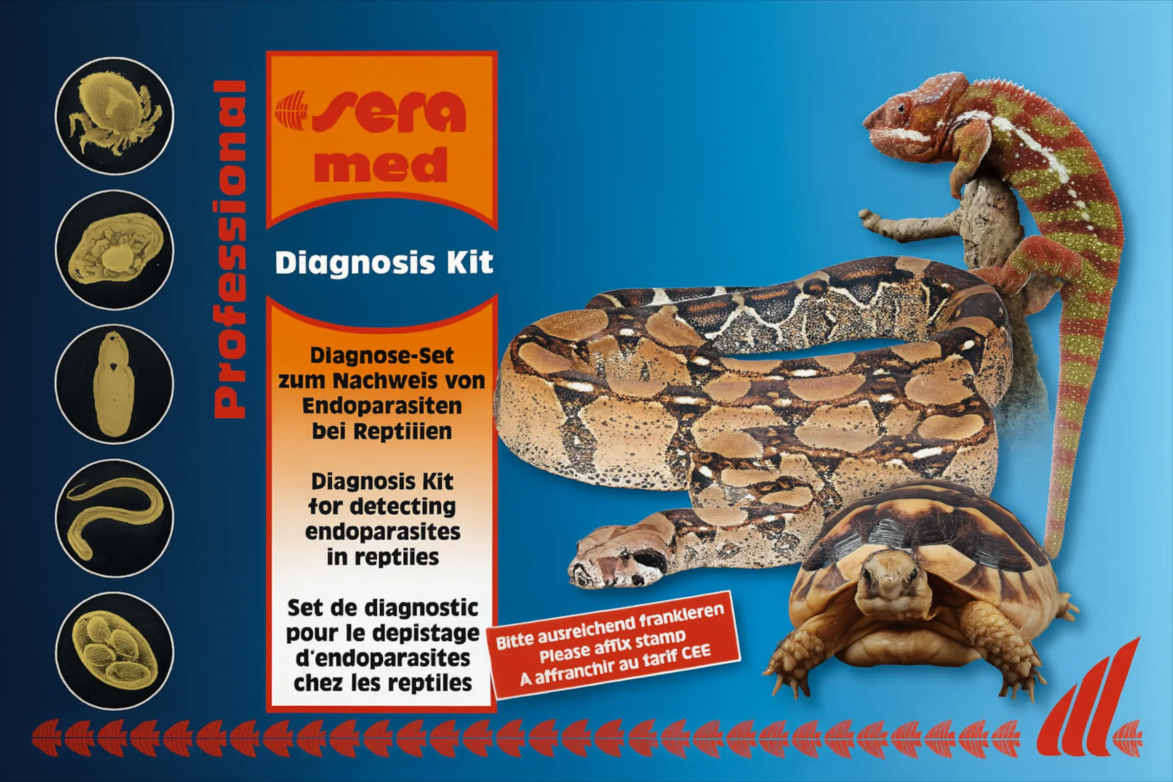 Sera med Professional Diagnose-Set für Reptilien