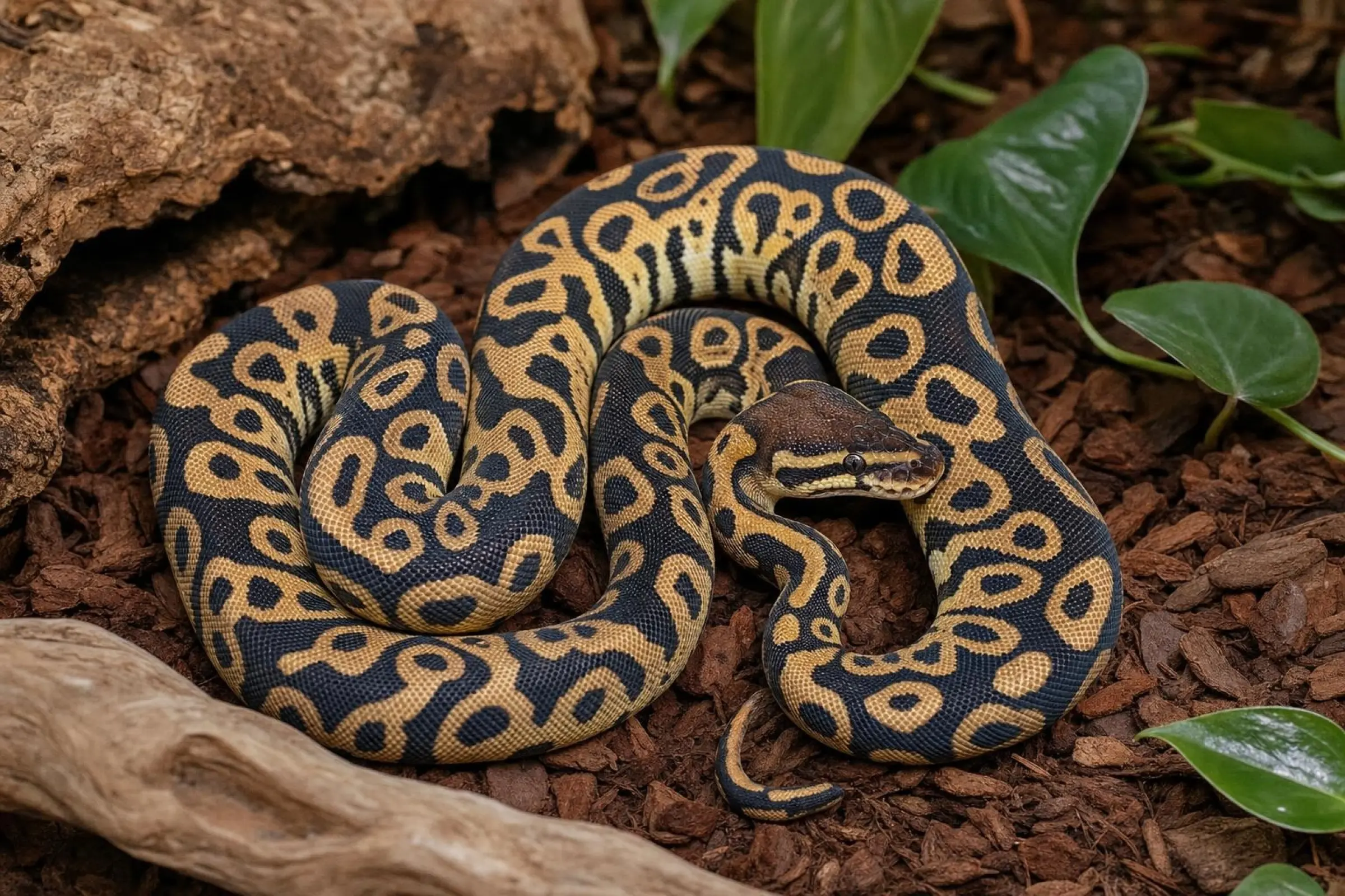 Leopard-Trick-Königspython, Python regius