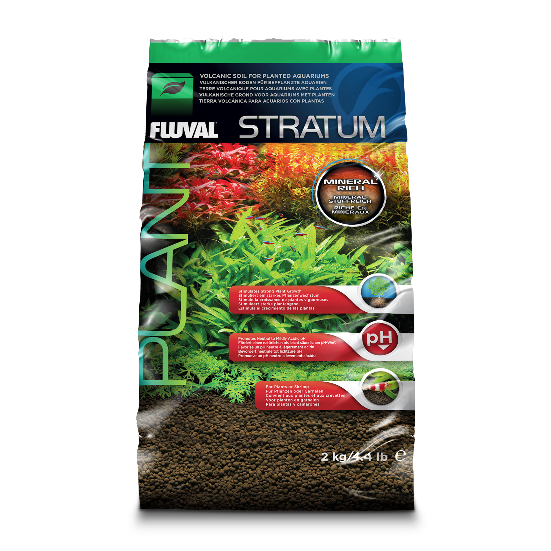 Fluval Stratum f. Pflanzen und Garnelen 2 kg