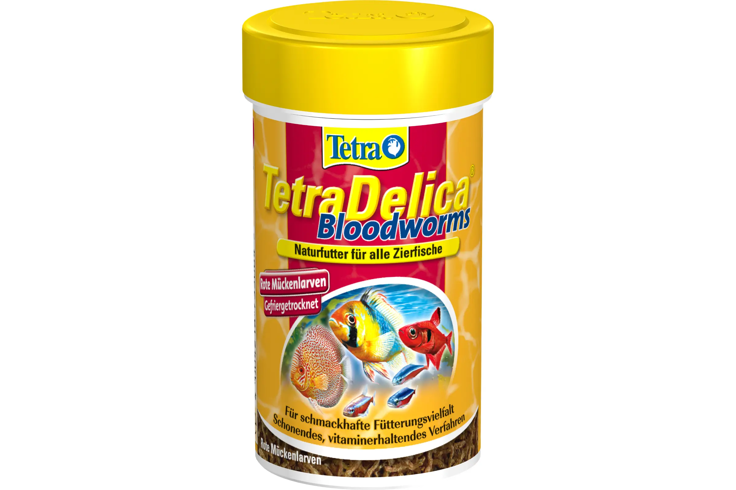 Tetra TetraDelica Bloodworms, Ergänzungsfutter-Mückenlarven, 100 ml