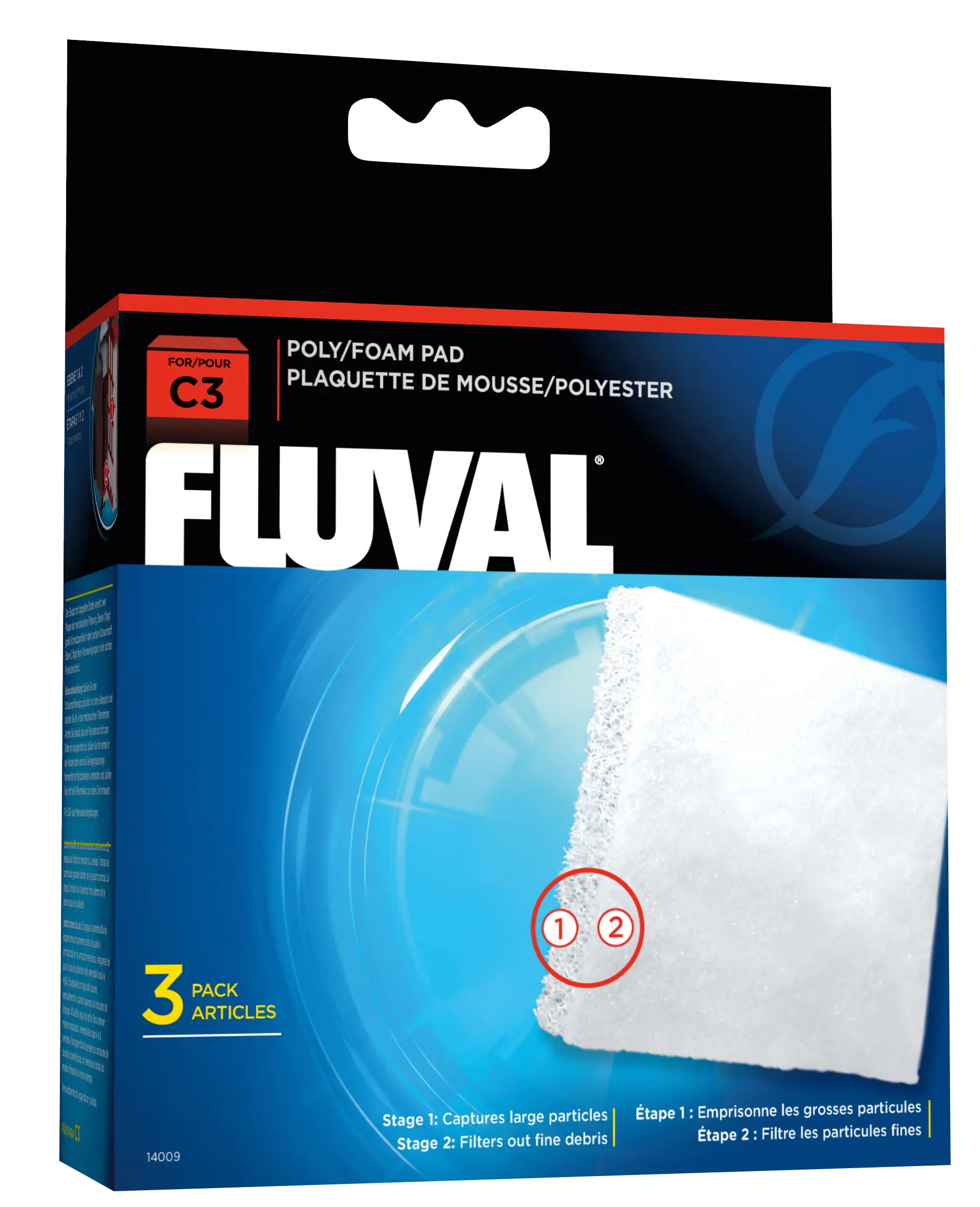 Fluval C3 Schaumstoff/Polypatrone 3er-Pack