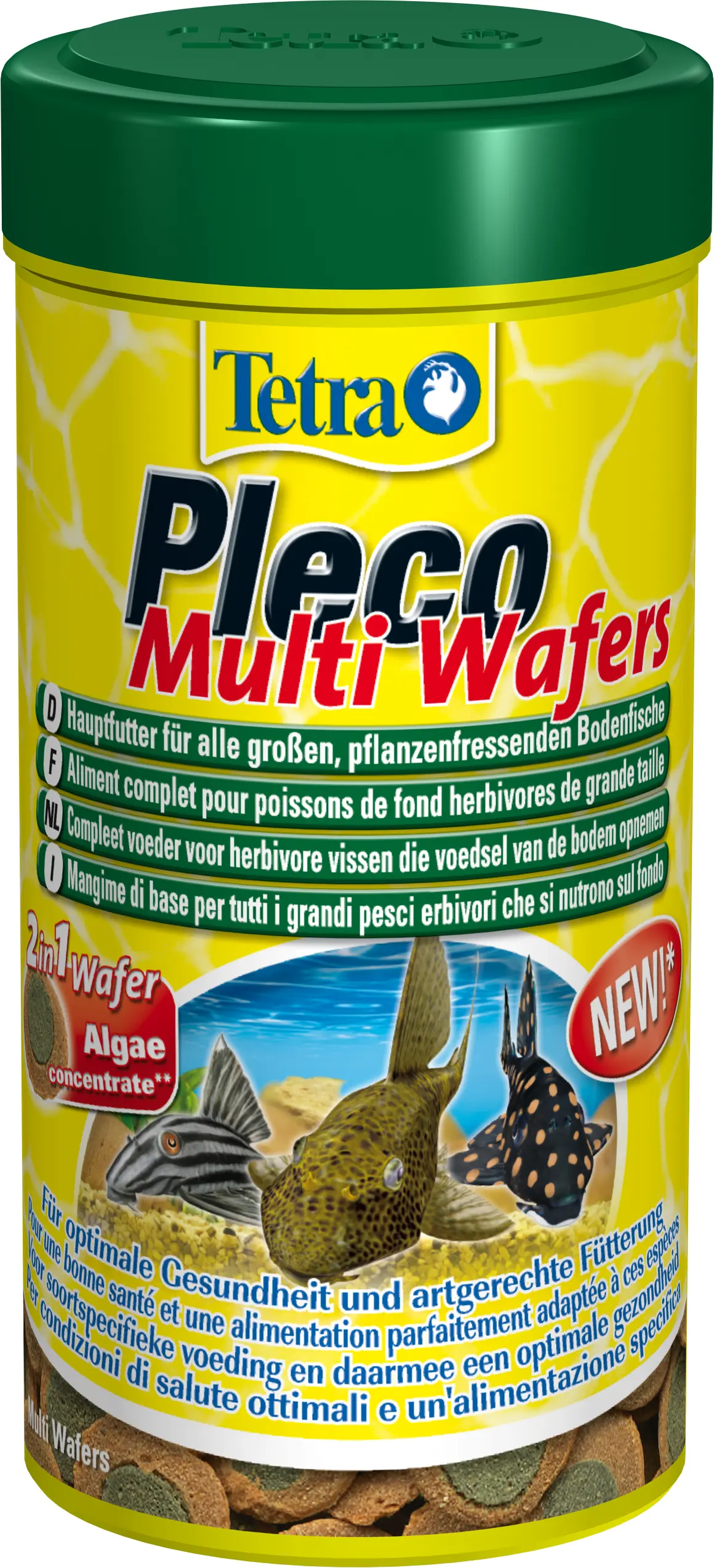 Tetra Pleco Multi Spirulina Wafers, Hauptfutter-Wafers, 105 g