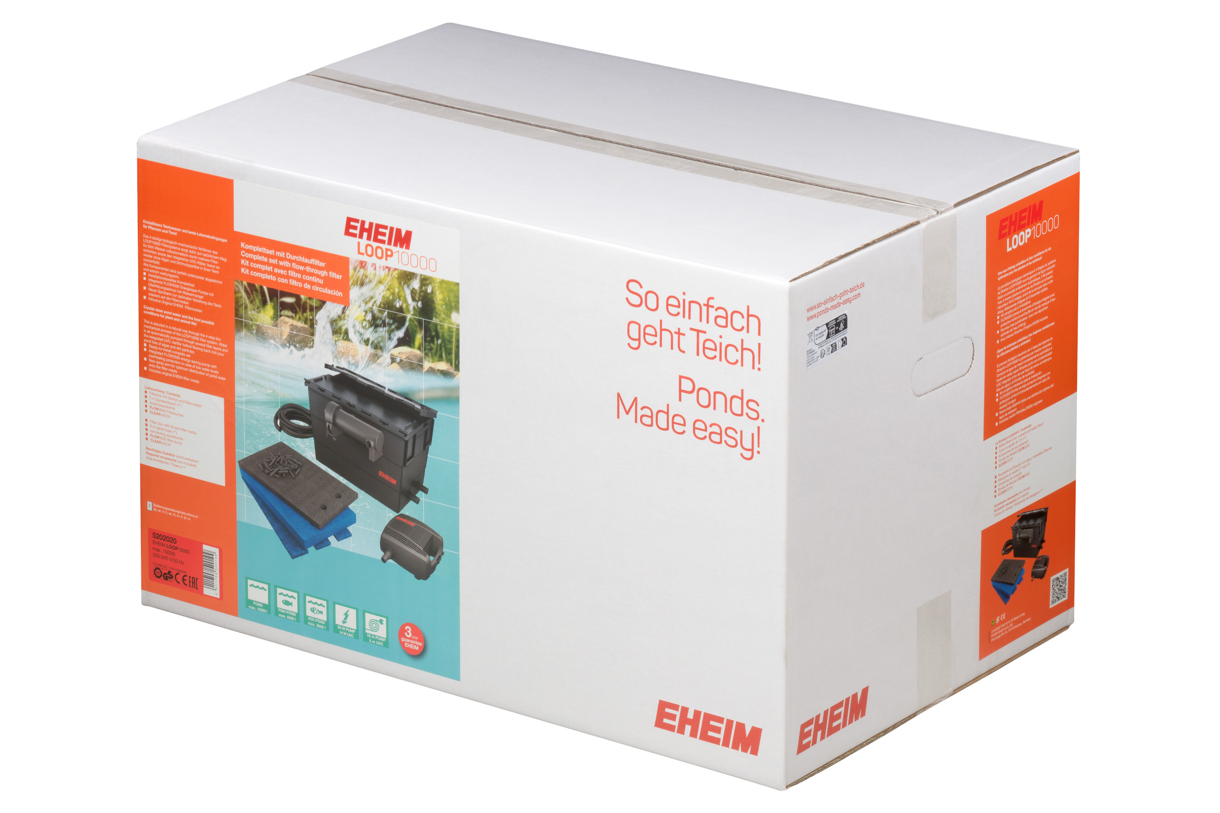 Eheim LOOP10000, Teich-Durchlauffilterset mit UVC