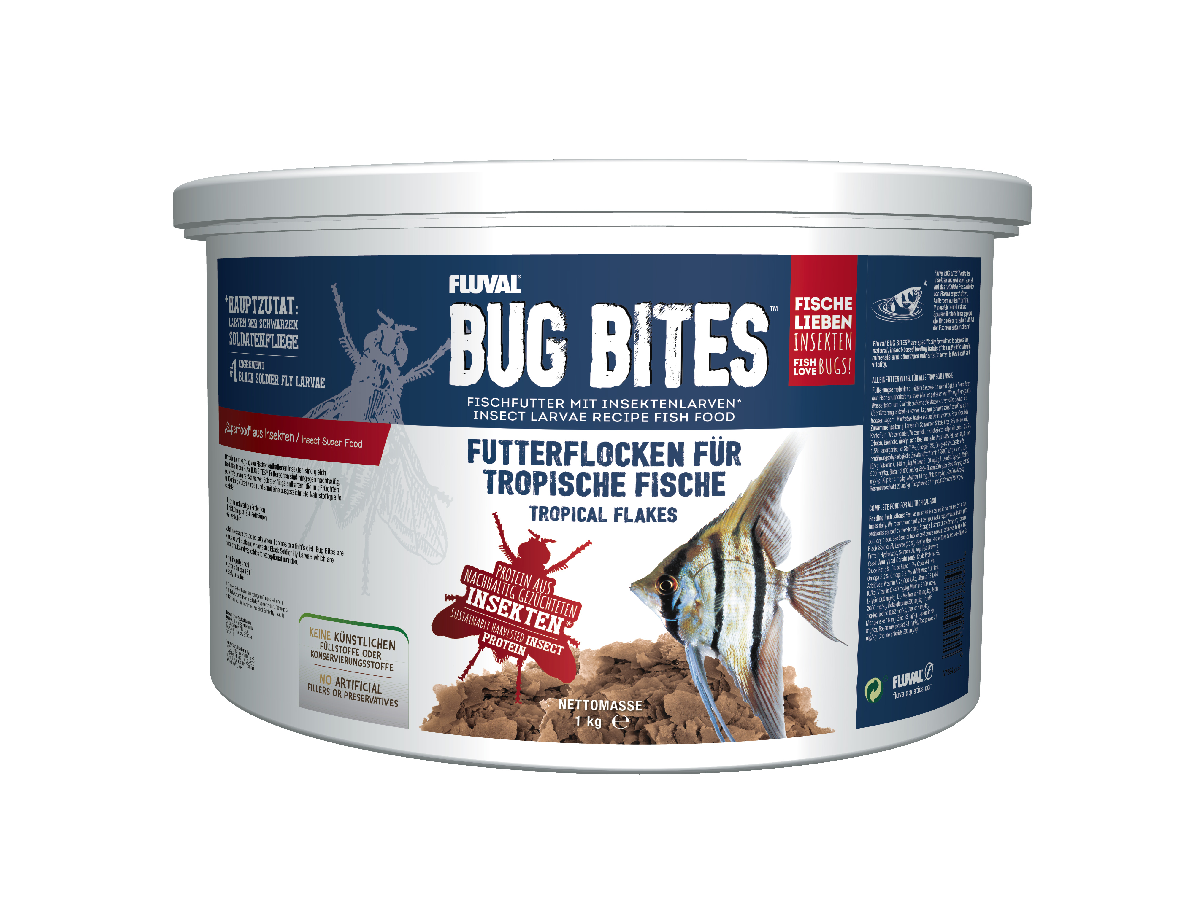 Fluval Bug Bites Tropical Flakes 1Kg Fluval Bug Bites Tropical Flakes 1Kg