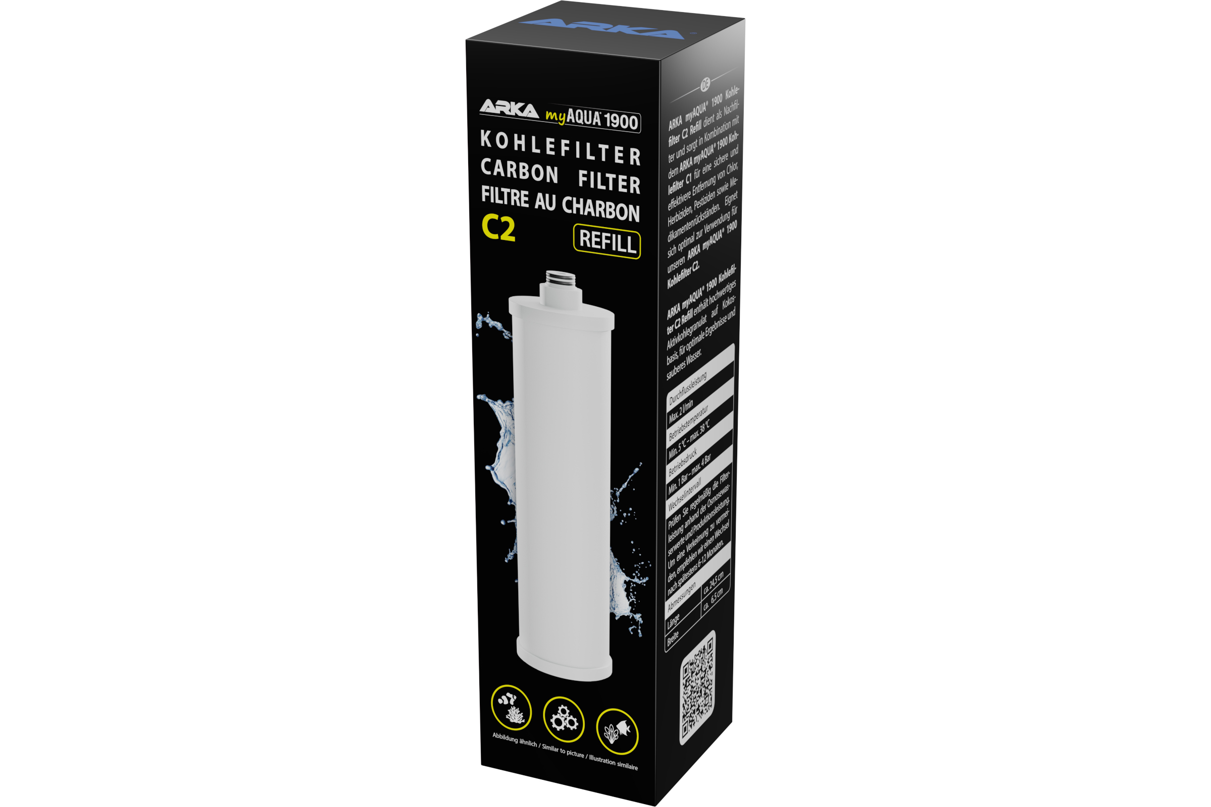 ARKA myAQUA 1900 Kohlefilter C2 refill
