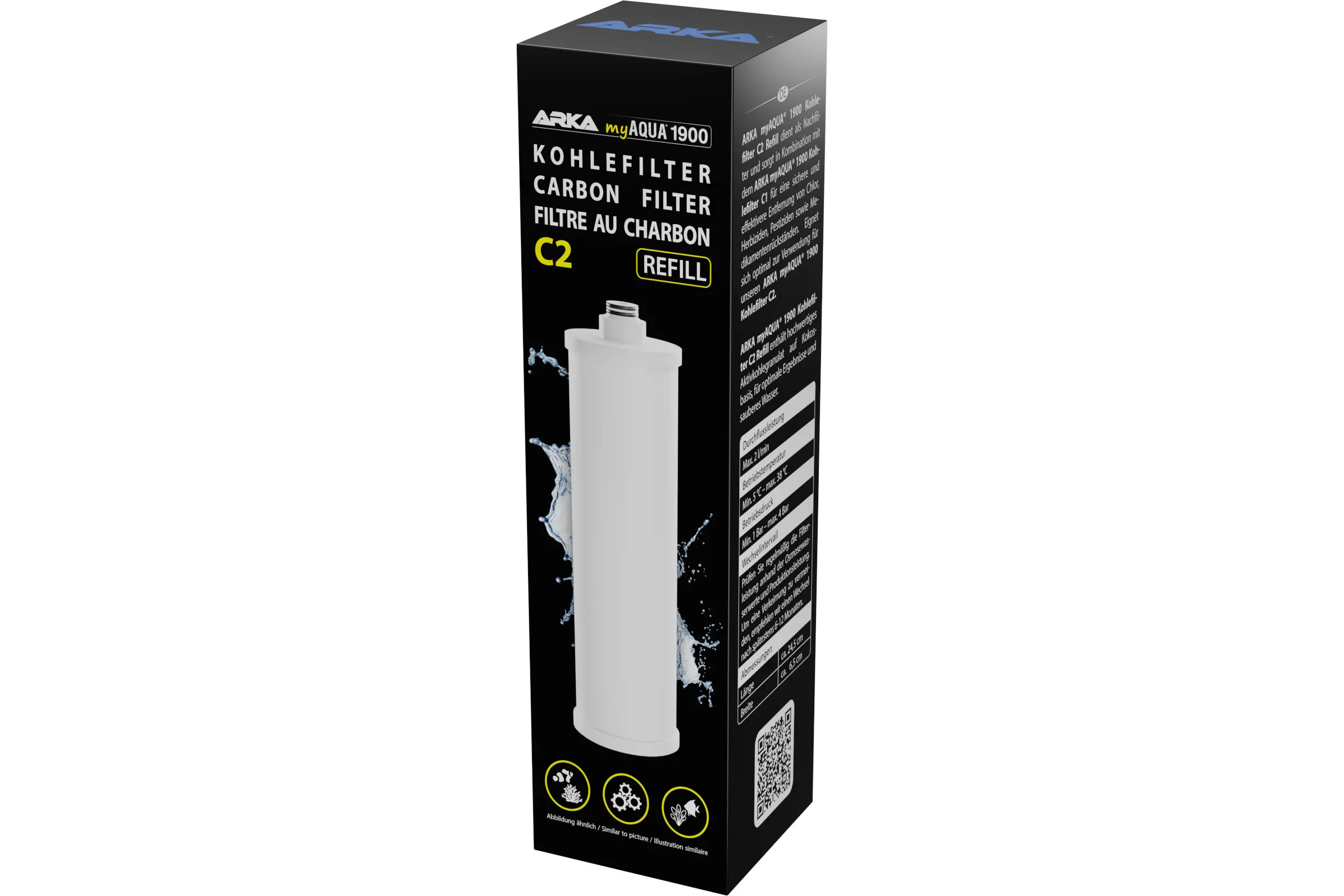 ARKA myAQUA 1900 Kohlefilter C2 refill