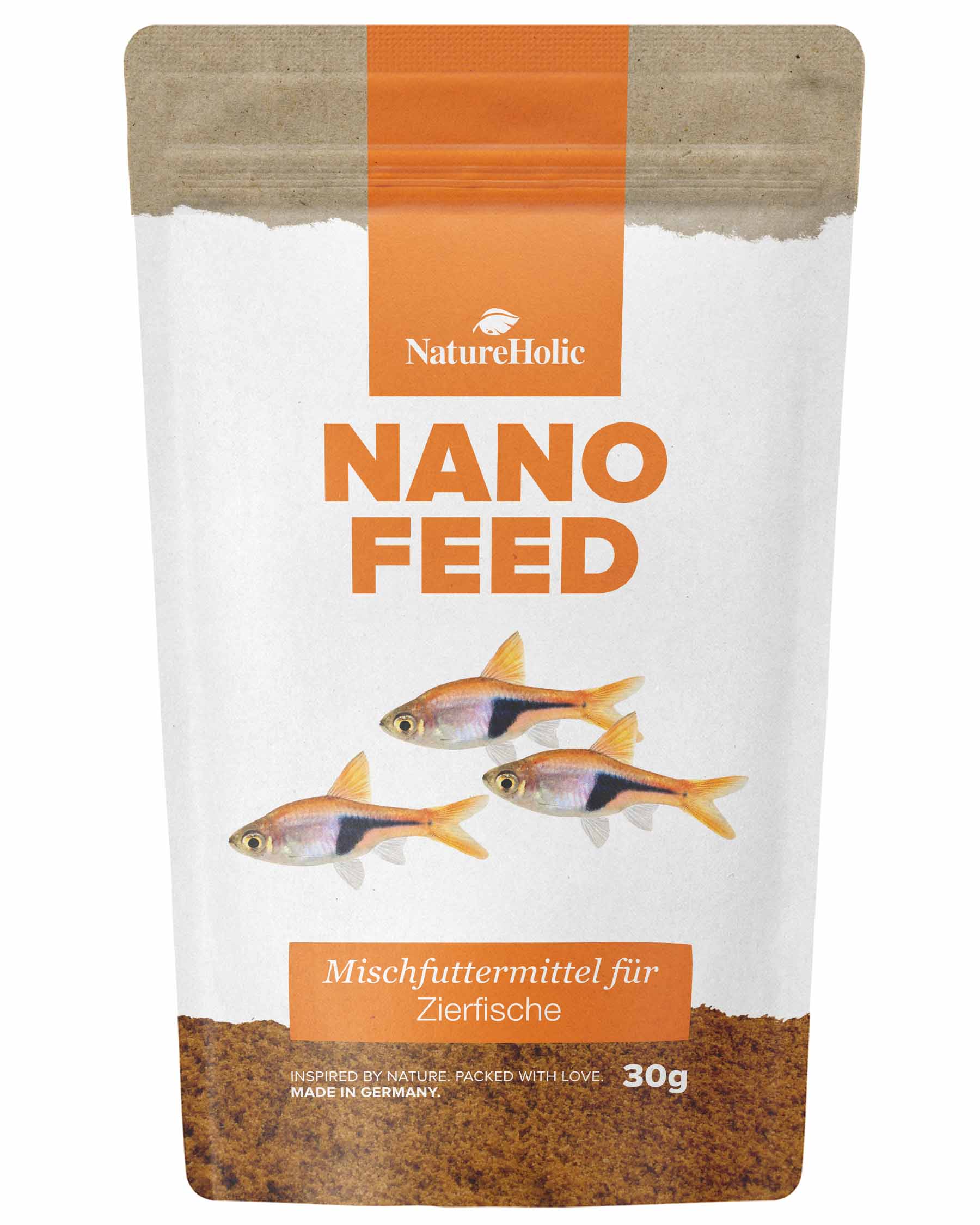 NatureHolic Nanofeed, Spezialfutter für Nanofische, 30 g