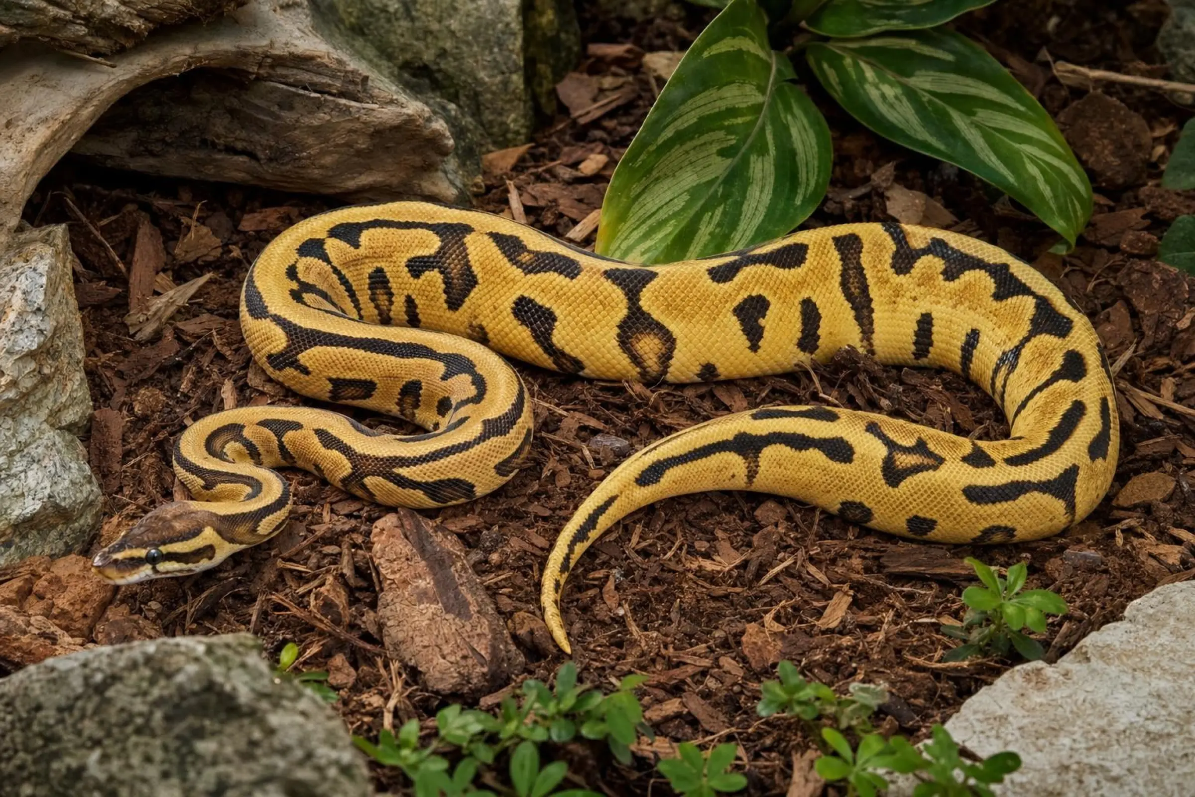 Pastell-Enchi-Königspython, Python regius