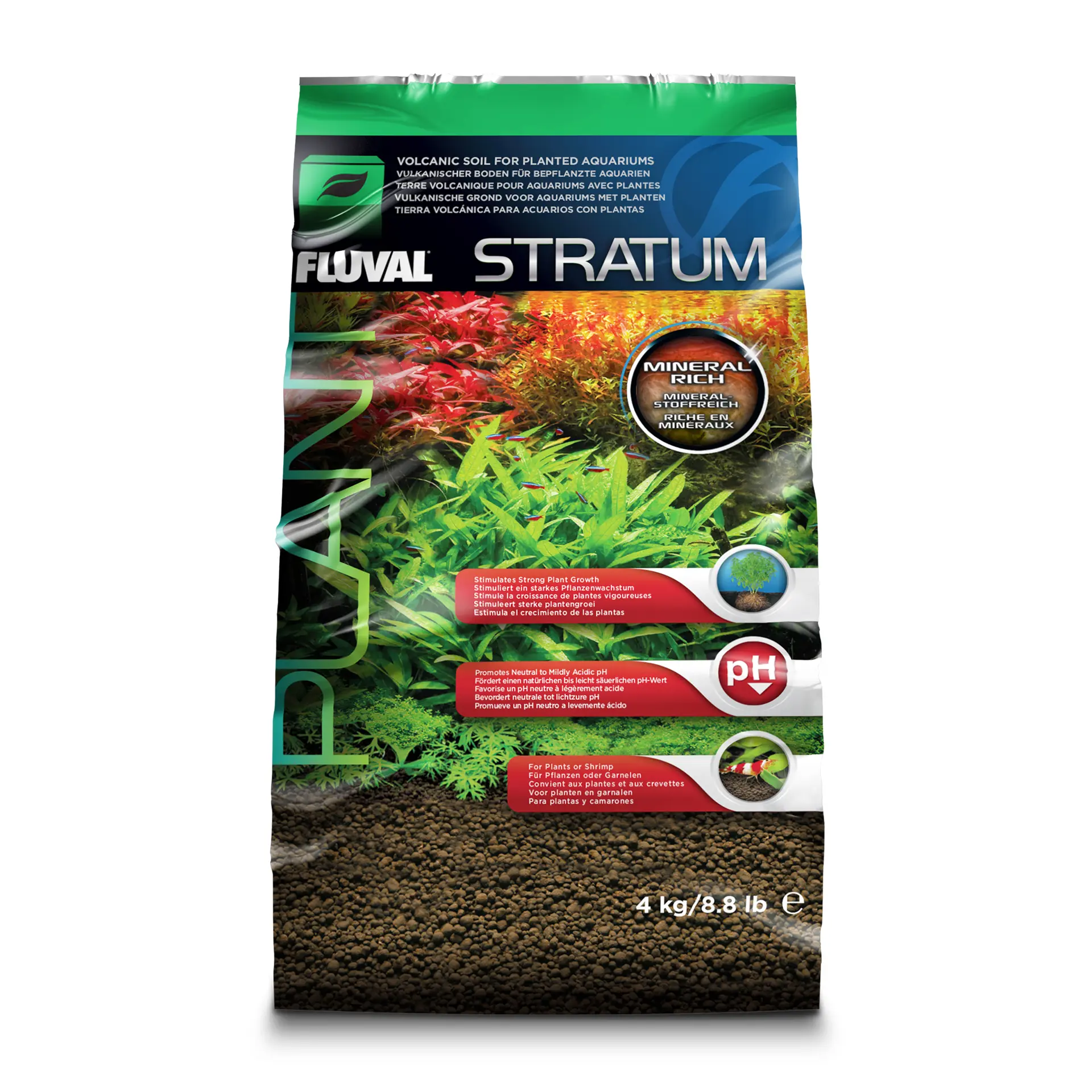 Fluval Stratum f. Pflanzen und Garnelen 4 kg