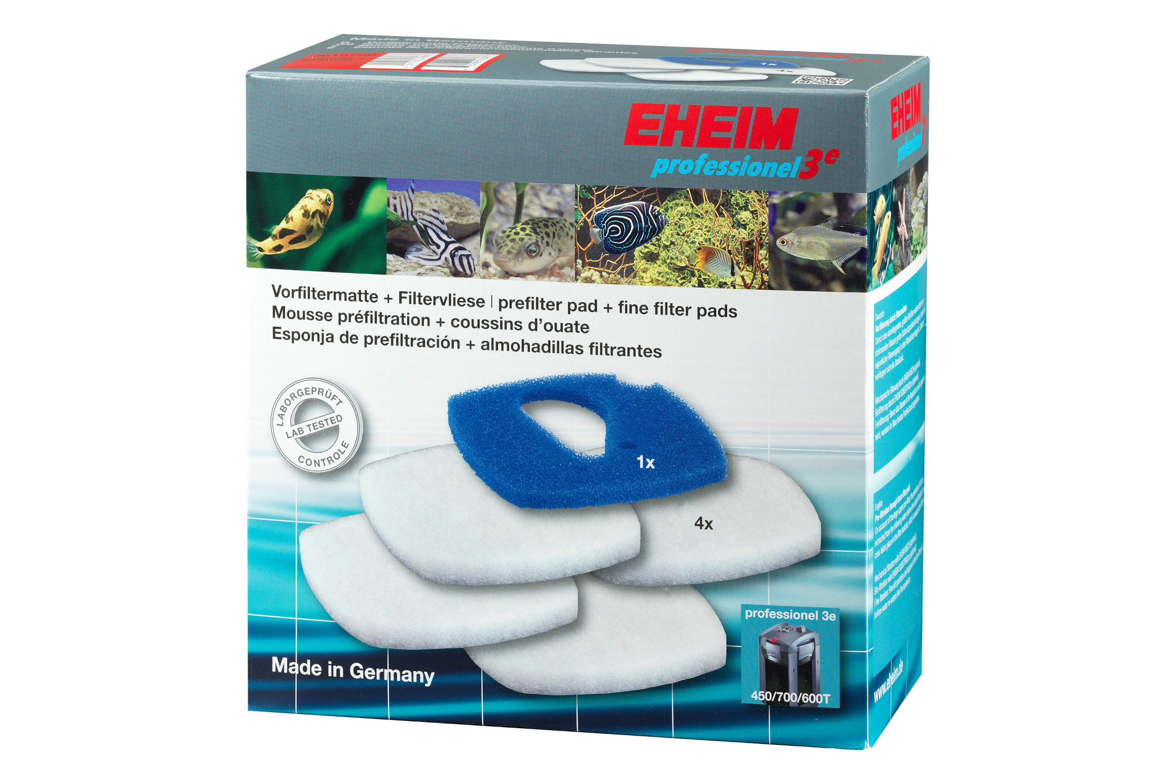 Eheim Filtervliese und Vorfilter für Prof. 3e 450 und 3 600T/700, 5 Stück