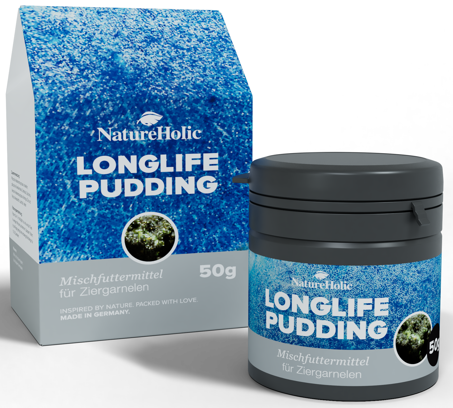 Dose und Packung von NatureHolic Longlife Garnelenfutter