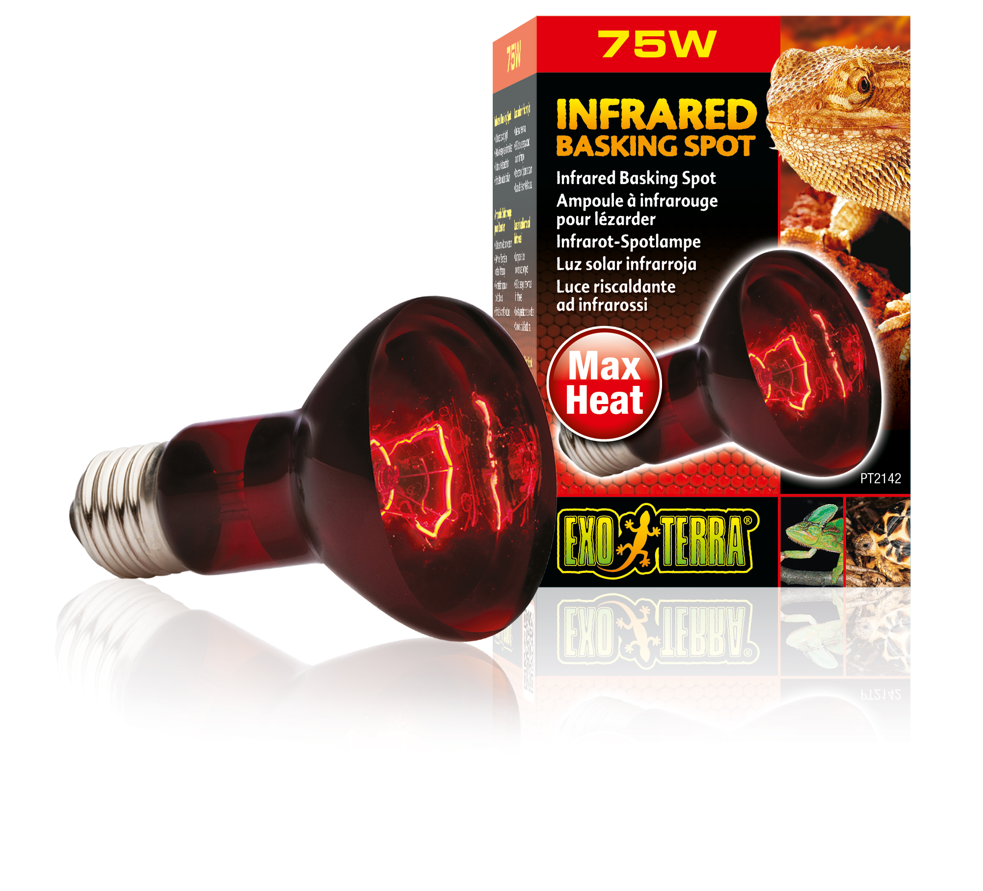 Exo Terra Infrarot-Spotlampe Heat GL R20/75 W