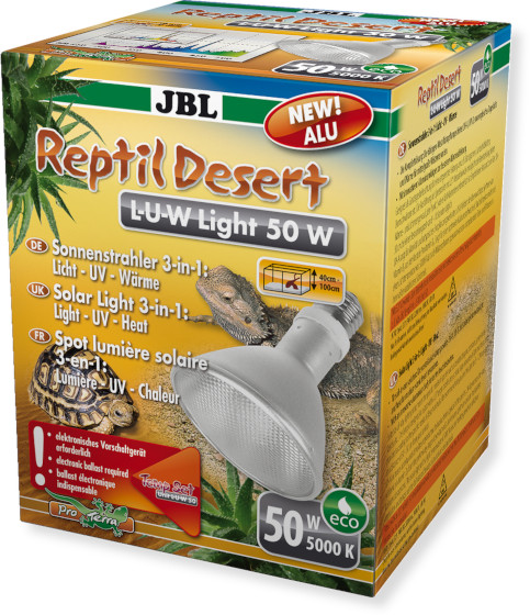 JBL ReptilDesert L-U-W Light, Alu, 50 Watt