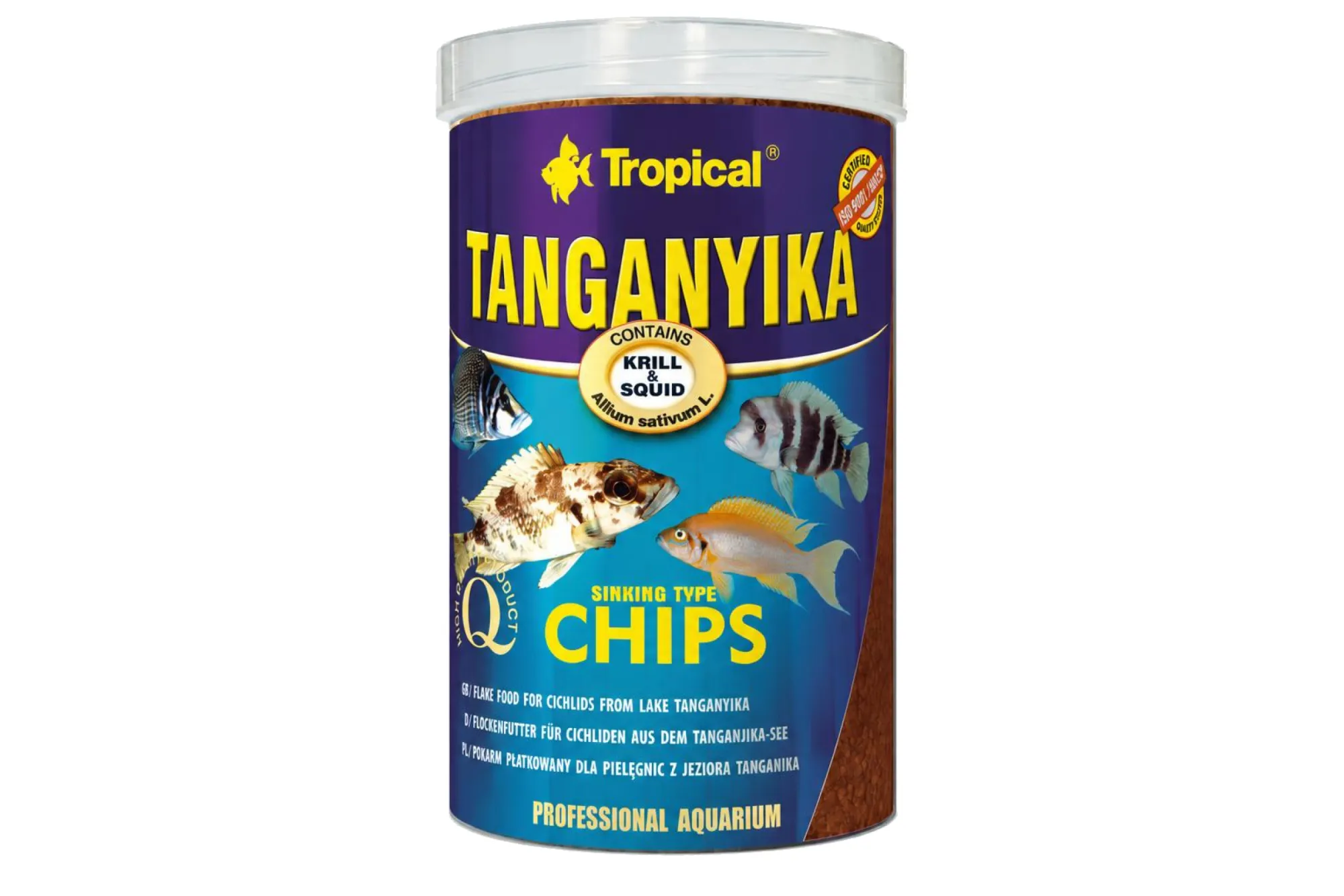 Tropical TANGANYIKA Chips 250 ml – KI-generierte Abbildung aus Produktreferenz