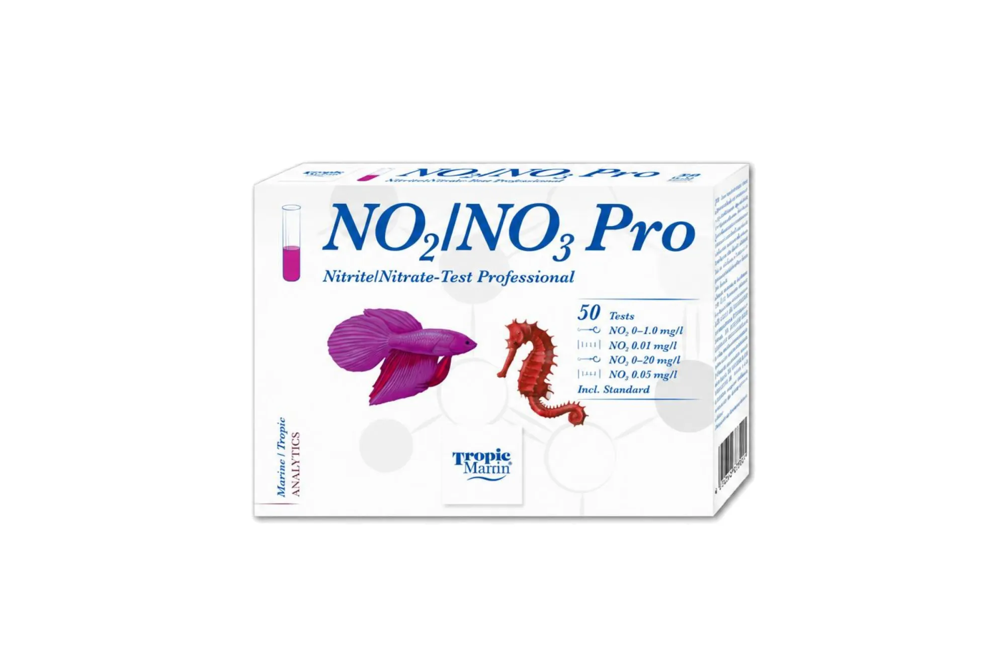 Tropic Marin Nitrit / Nitrat-Test Professional – KI-generierte Abbildung aus Produktreferenz