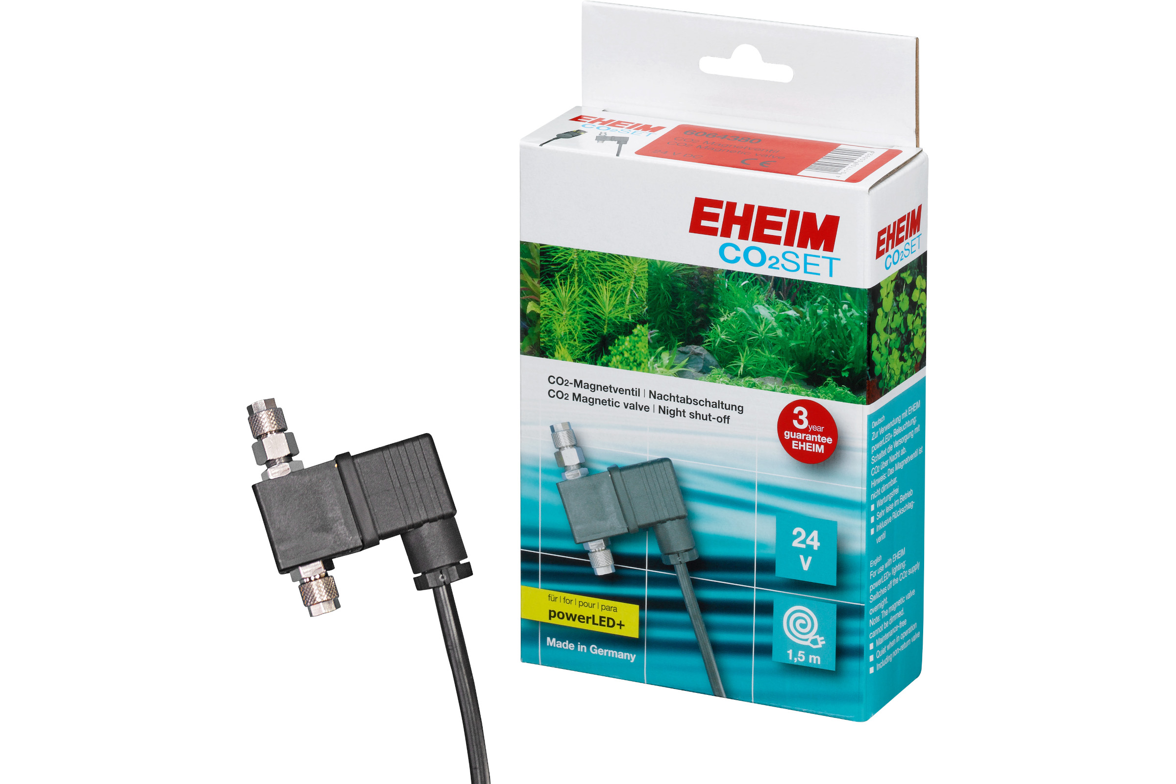 Eheim Magnetventil 24 V mit Anschluss an powerLED+