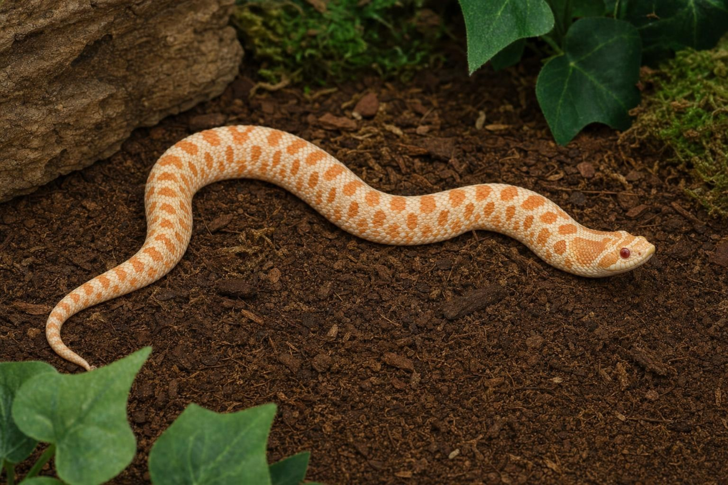 Westliche Hakennasennatter „Albino“, Heterodon nasicus