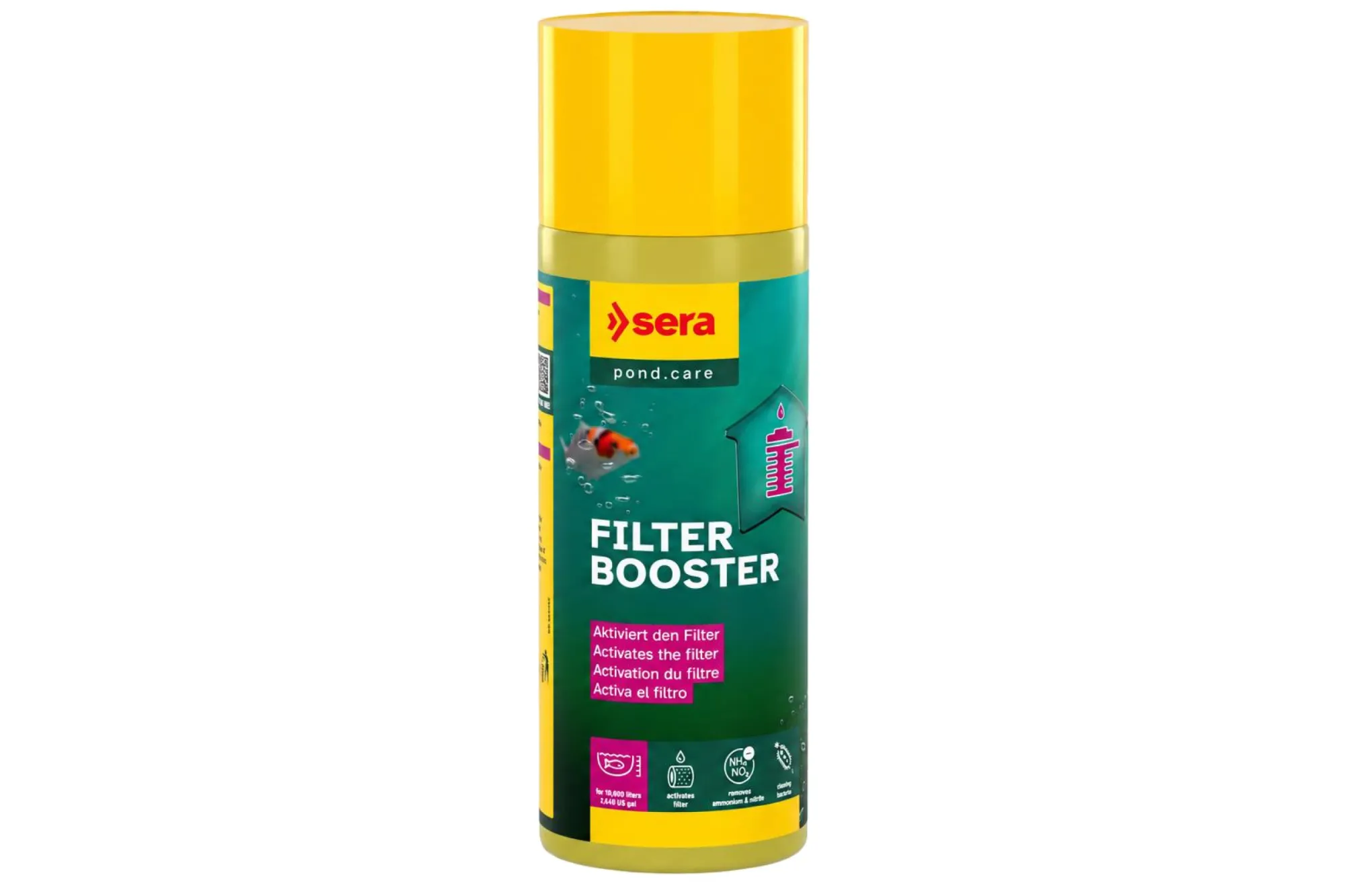Sera Pond Filter Booster 250 ml – KI-generierte Abbildung aus Produktreferenz