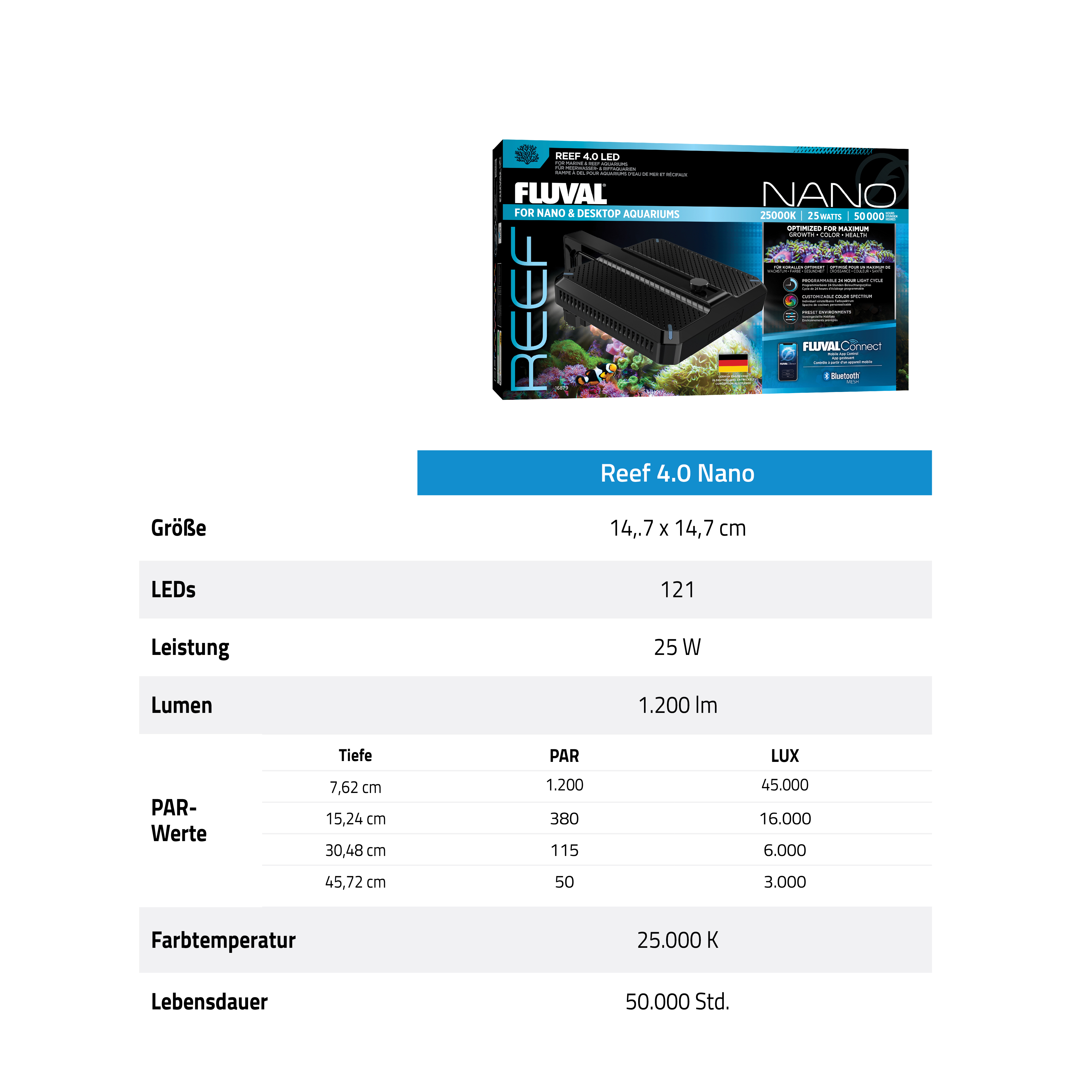 Fluval Nano Reef 4.0 LED, 25W