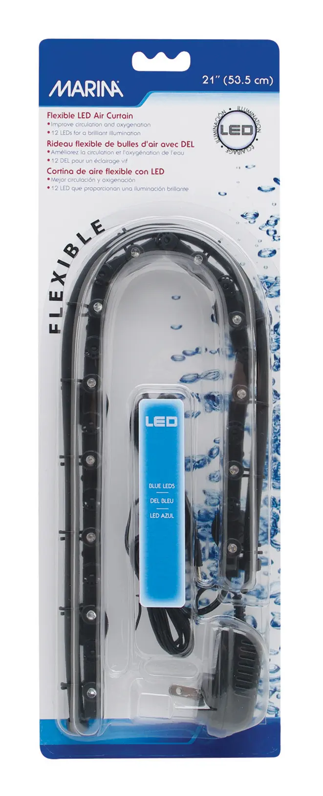 Marina Flex LED Vorhang blau 53,34 cm