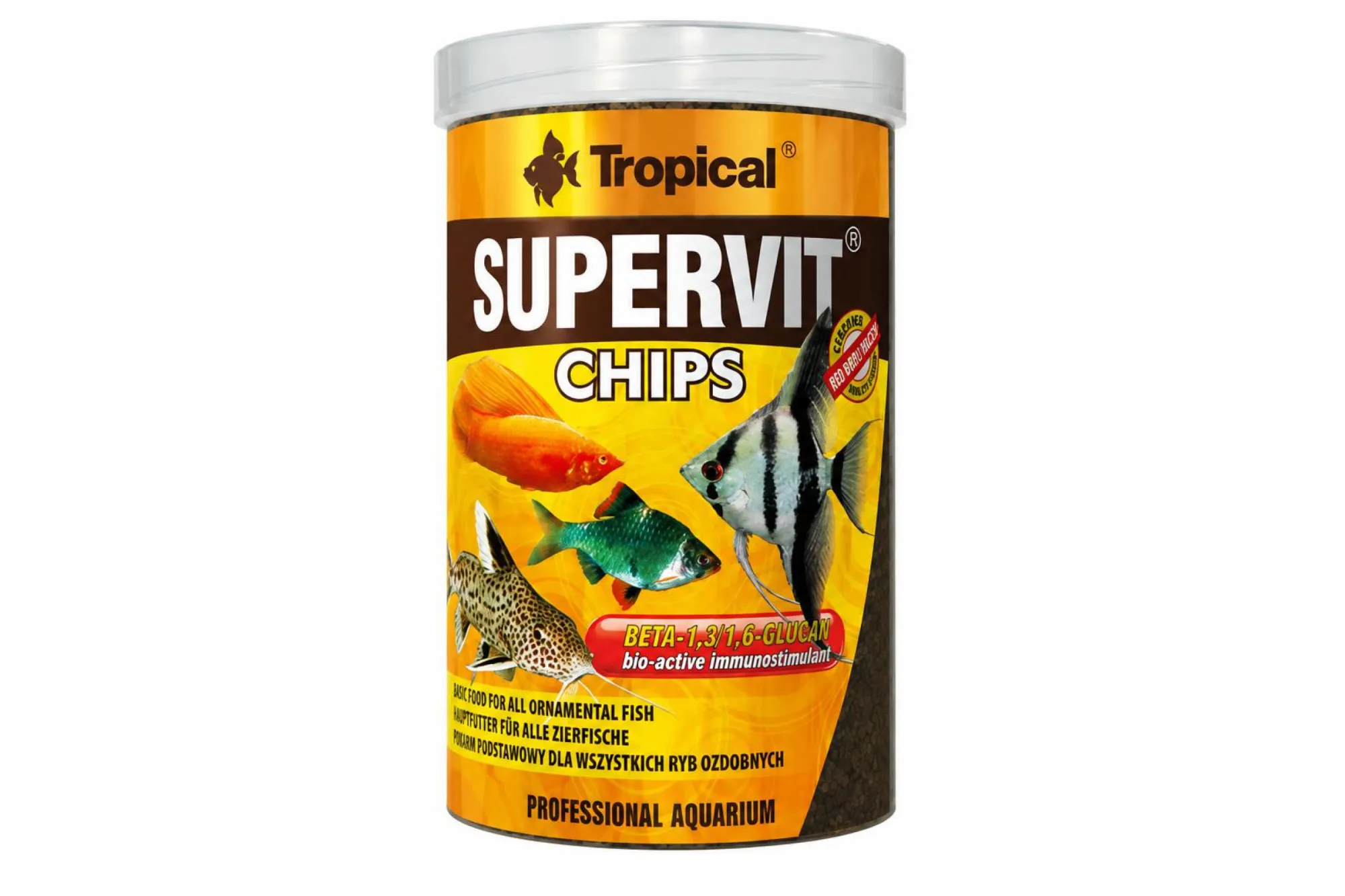 Tropical SUPERVIT CHIPS 250 ml – KI-generierte Abbildung aus Produktreferenz