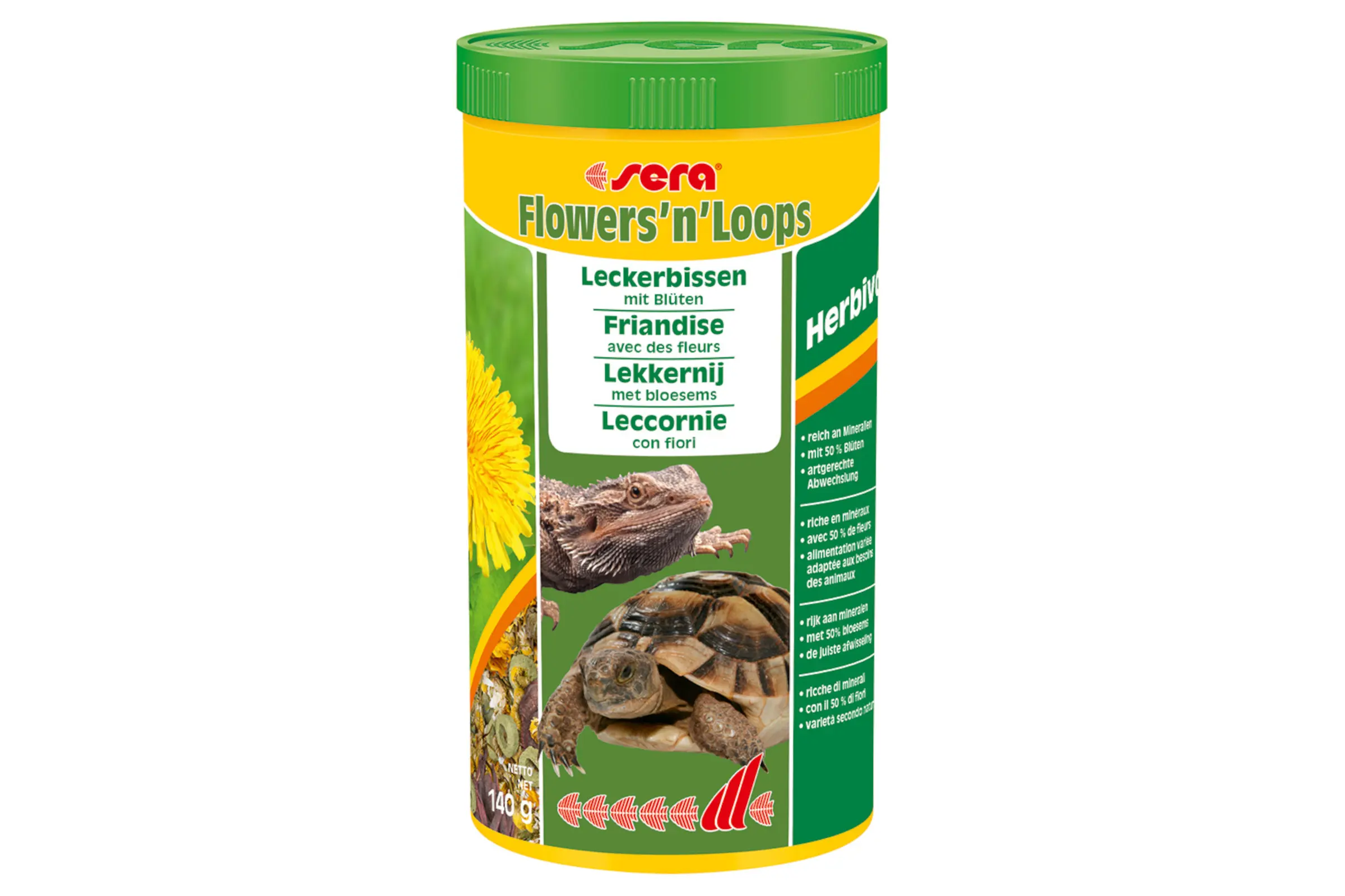 Sera Flowers'n'Loops Nature, Ergänzungsfutter-Mix, 1 Liter