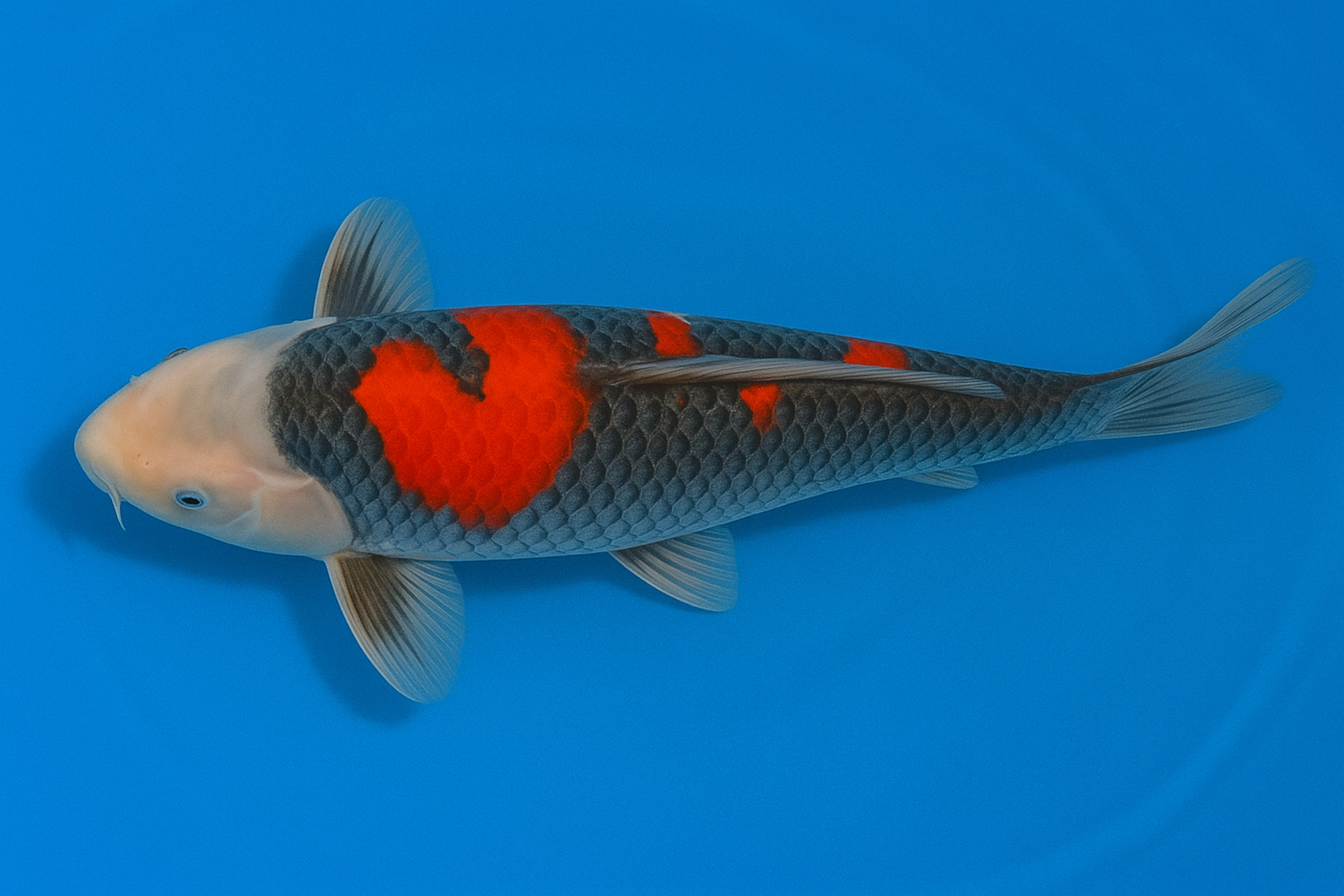 Japan Koi Tanaka Tosai Goshiki, Cyprinus carpio, 15-18 cm