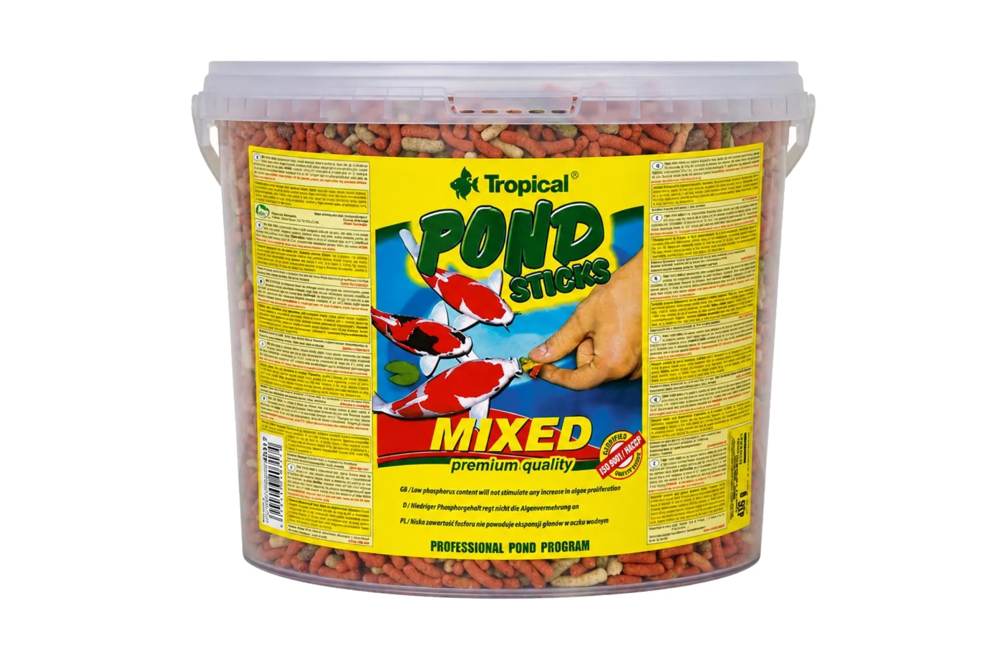 Tropical Pond Sticks Mixed 5 Liter – KI-generierte Abbildung aus Produktreferenz