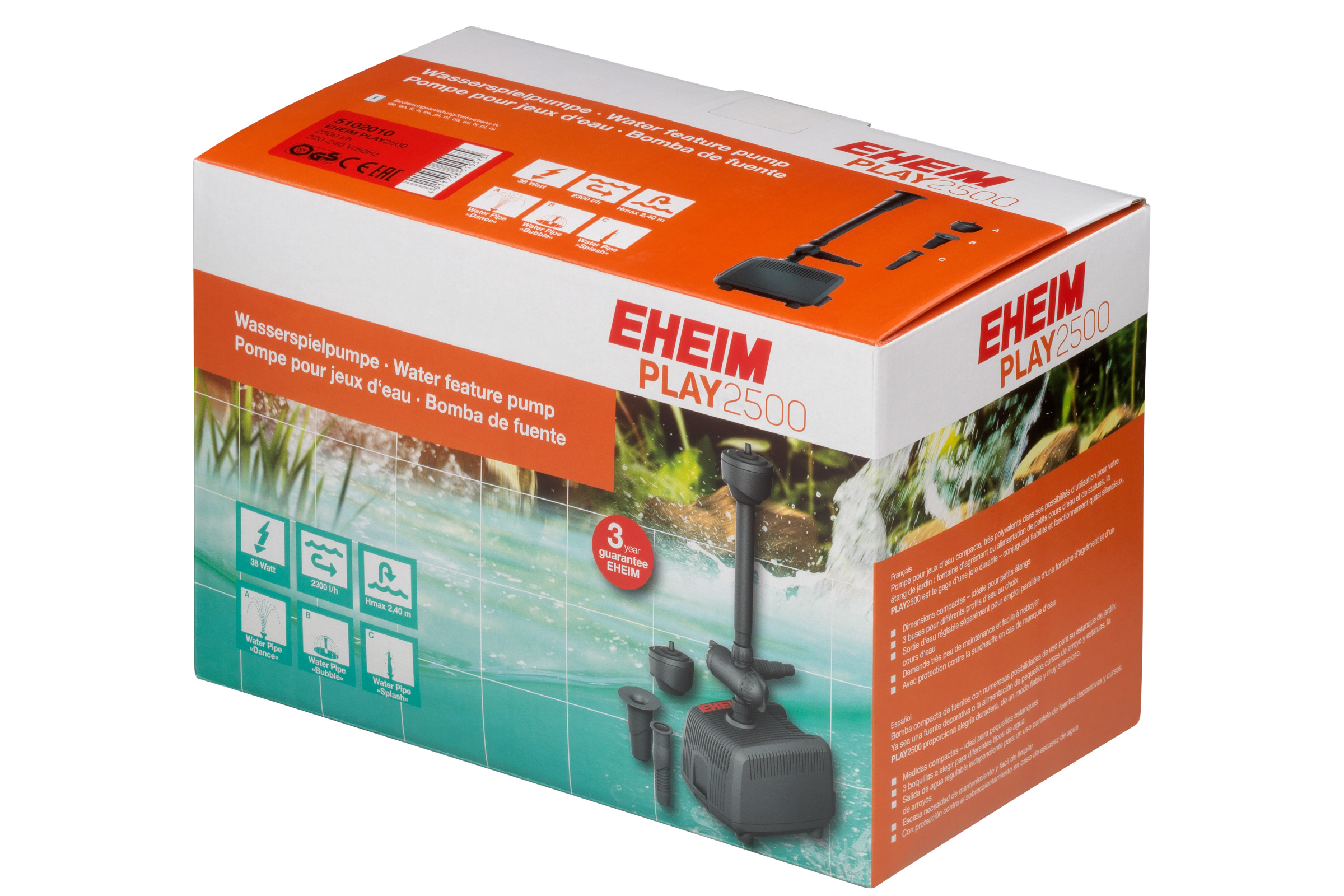 Eheim PLAY2500, Wasserspielpumpe