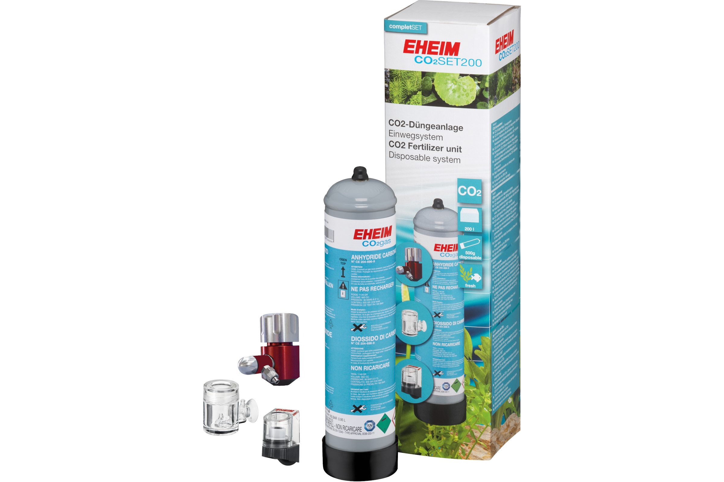 Eheim CO₂SET200 Einweg 500 g, CO2-Anlage
