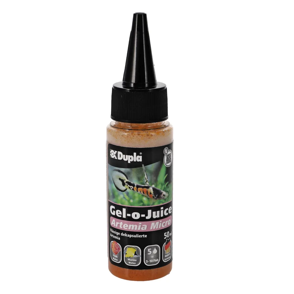 Dupla Gel-o-Juice Special Mix 50 ml Flasche, flüssiges Gelfutter aus Artemia, Krill und Mysis für Zierfische in Meerwasser und Süßwasser sowie LPS-Korallen