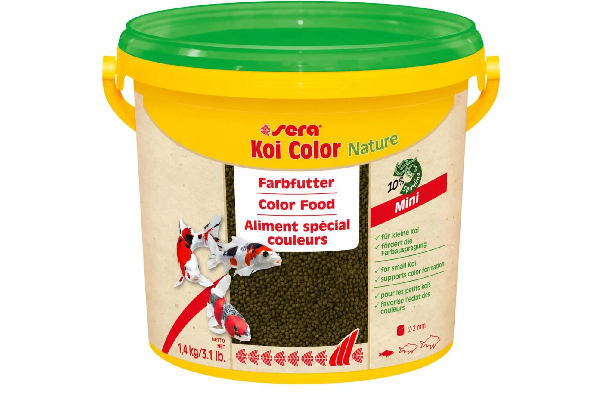 Sera Koi Color nature Mini 3800 ml – KI-generierte Abbildung aus Produktreferenz