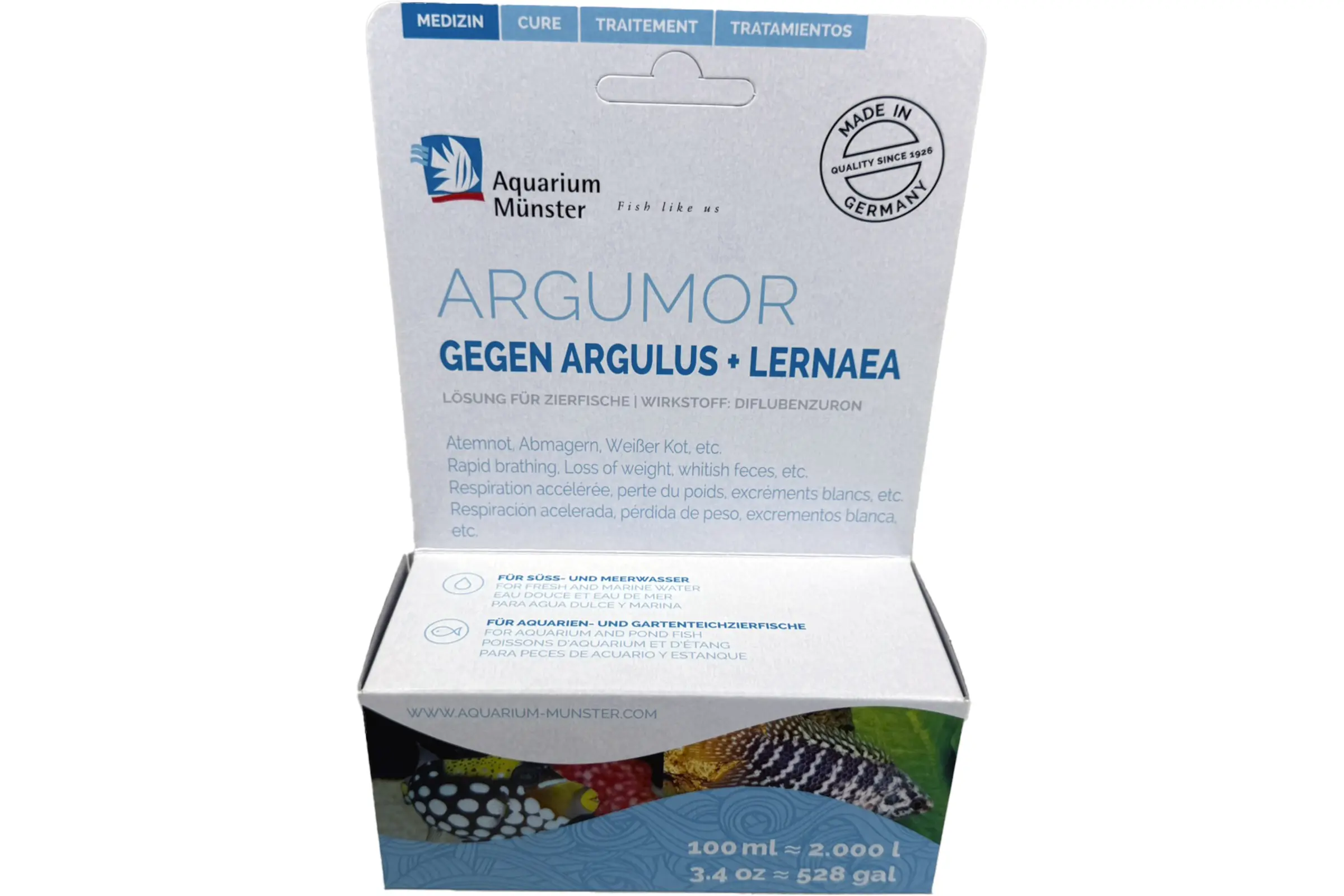 Packung ARGUMOR gegen Argulus und Lernaea (100 ml)