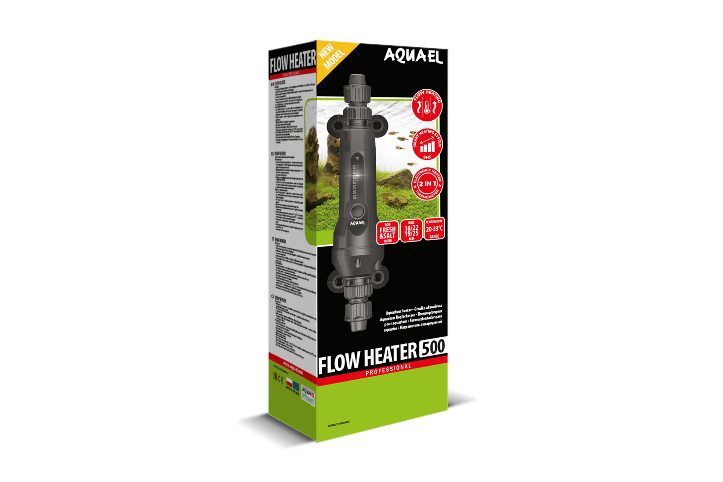Aquael Flow Heater 2.0, Durchlaufheizer, 500 W