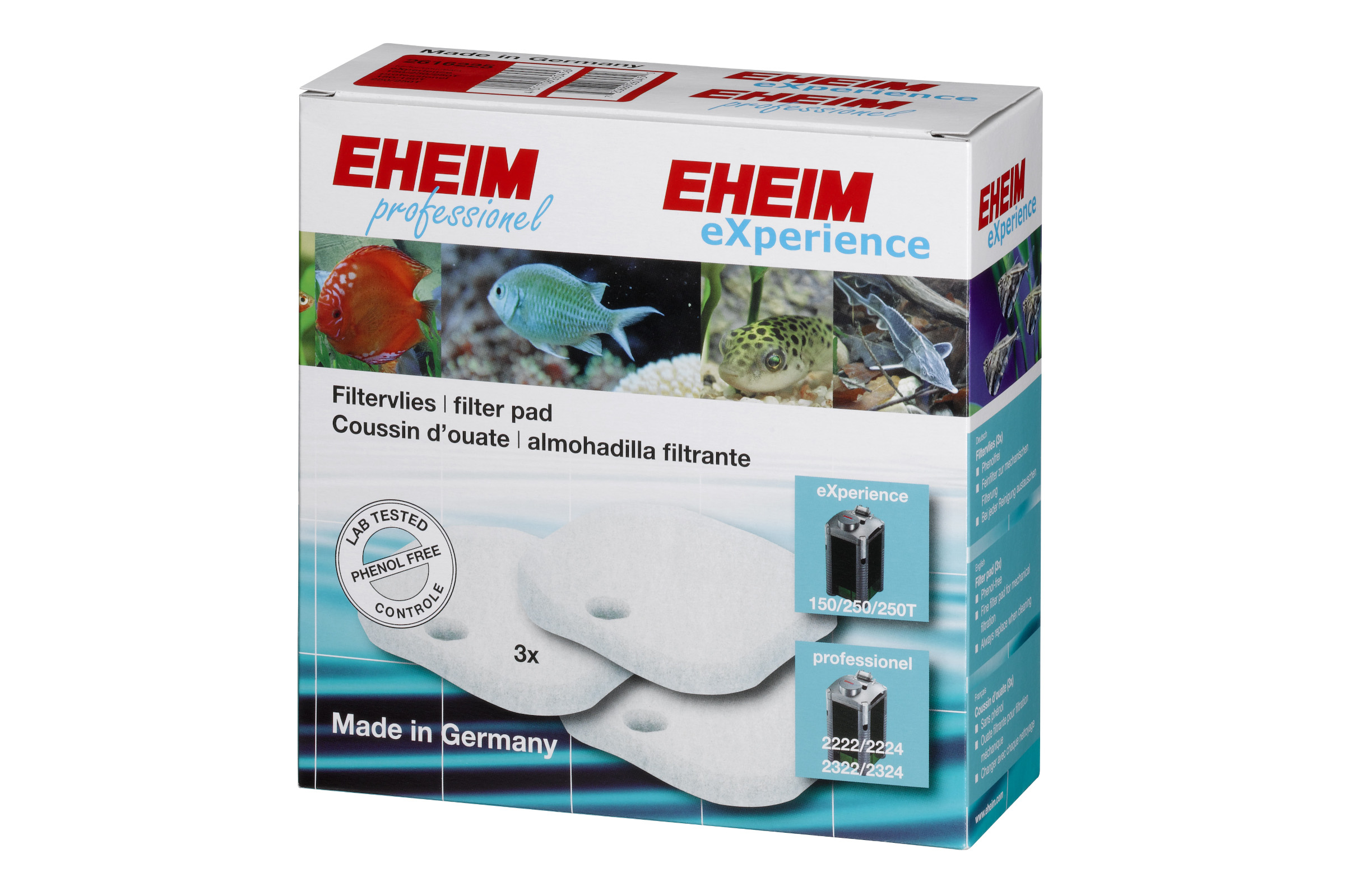 Eheim Filtervliese für eXperience und Prof. 1, 3 Stück