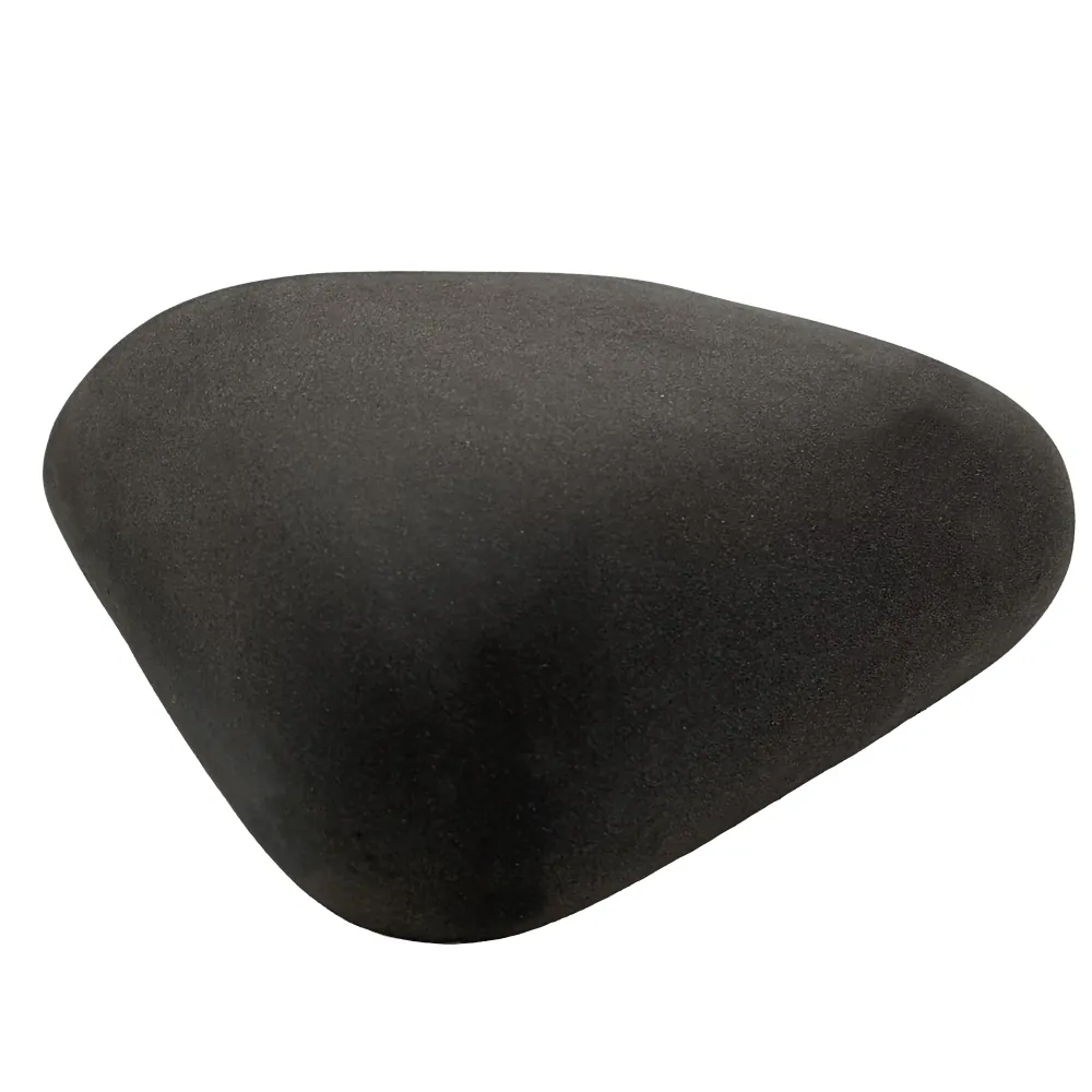 Dreieckiges schwarzes Memory-Foam Sitzkissen mit weicher Veloursoberfläche, ergonomische Polsterung für Stuhl oder Büro