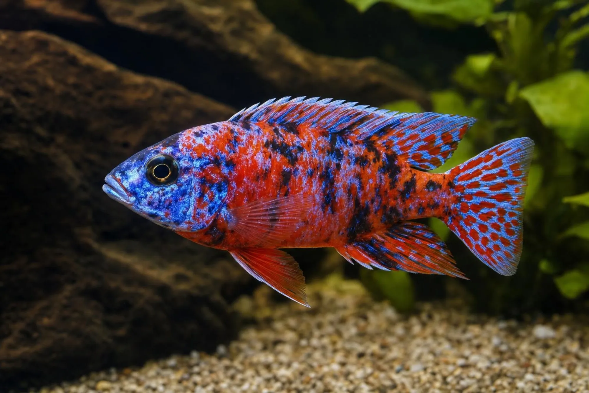 Kaiserbuntbarsch „Red Calico“, Aulonocara sp.