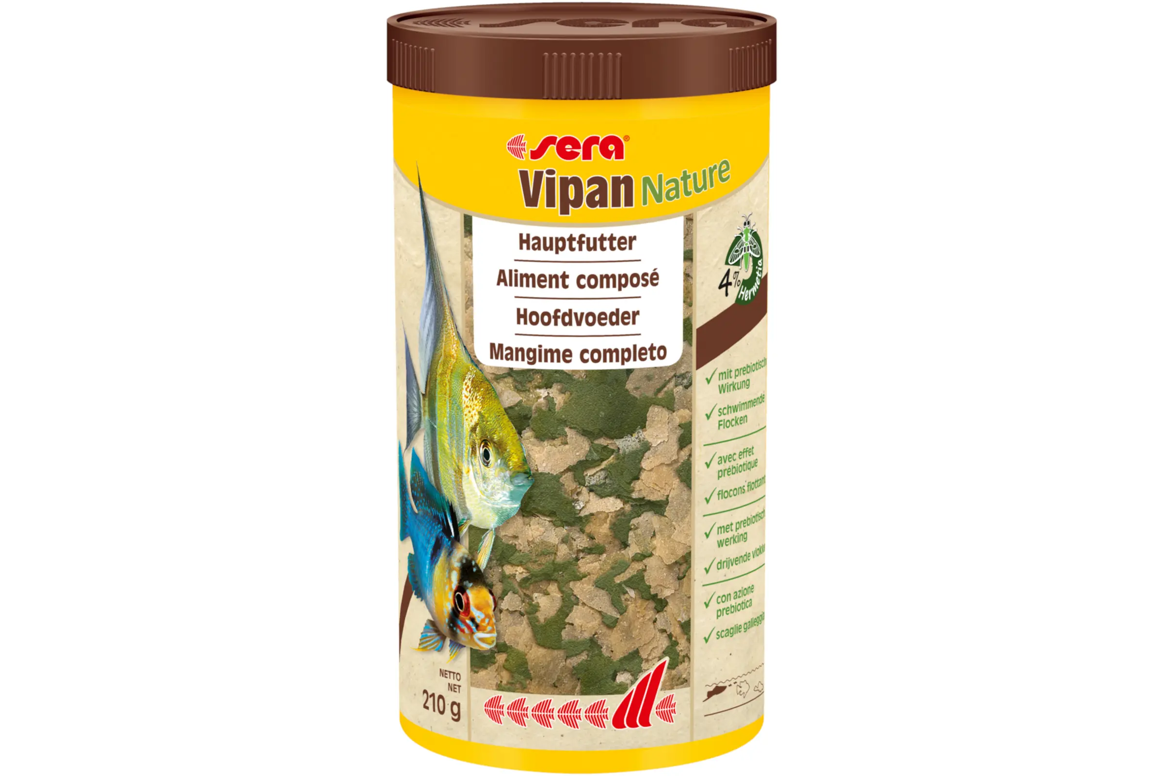 Sera Vipan Nature, Hauptfutter-Flocken, 1.000 ml