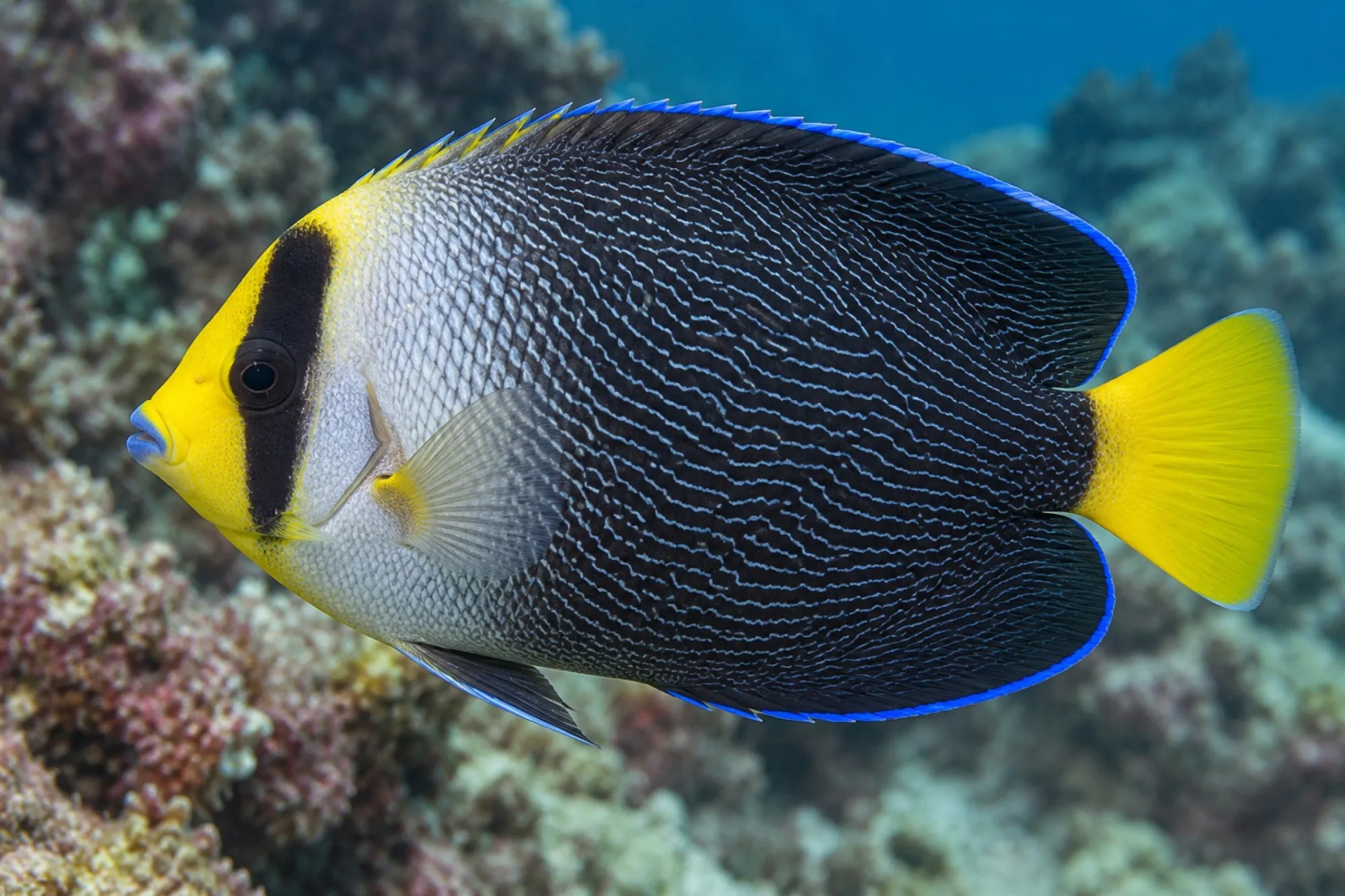 Mond Samtkaiserfisch, Chaetodontoplus mesoleucus