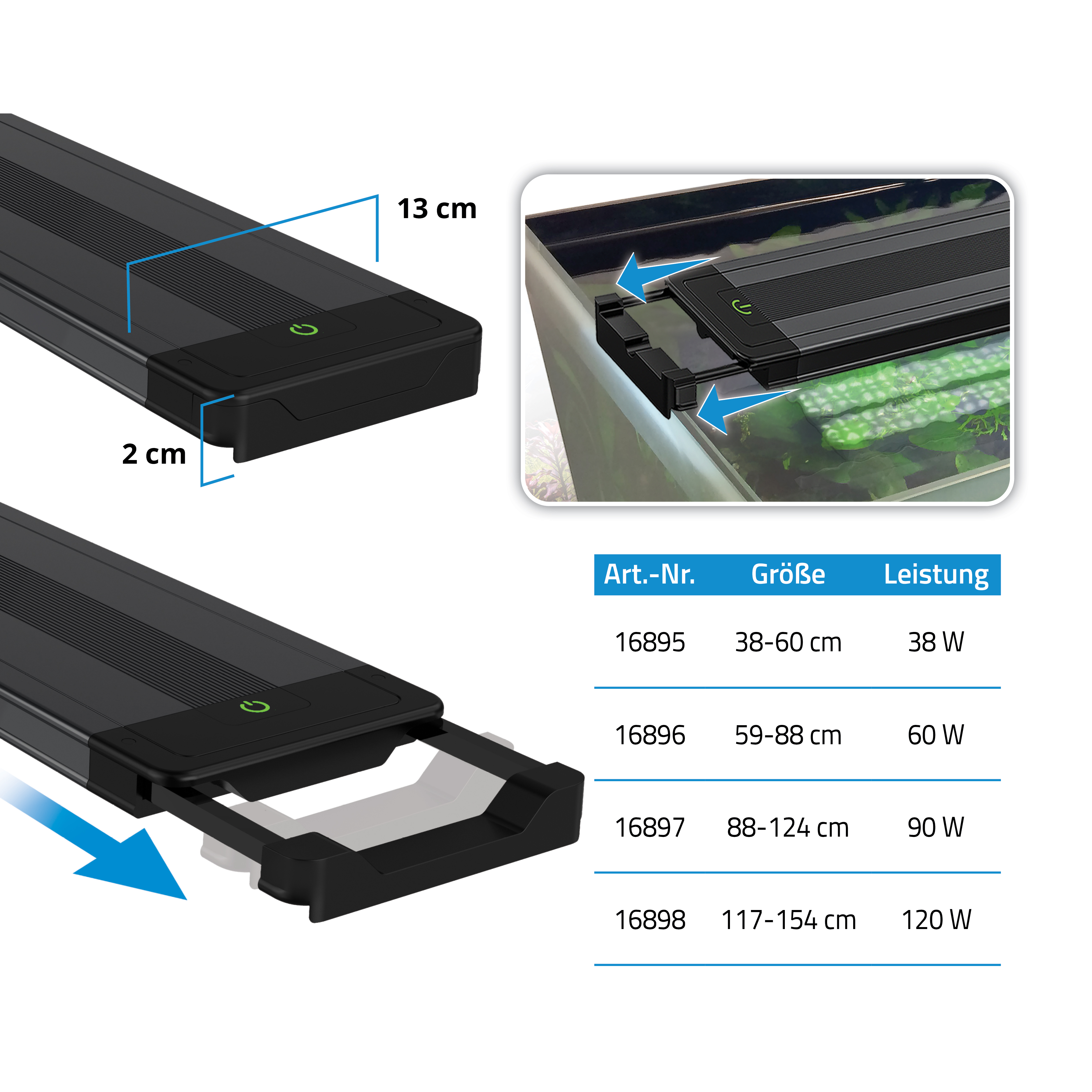Fluval Plant Pro 4.0 LED, 38W, 38,4-60cm