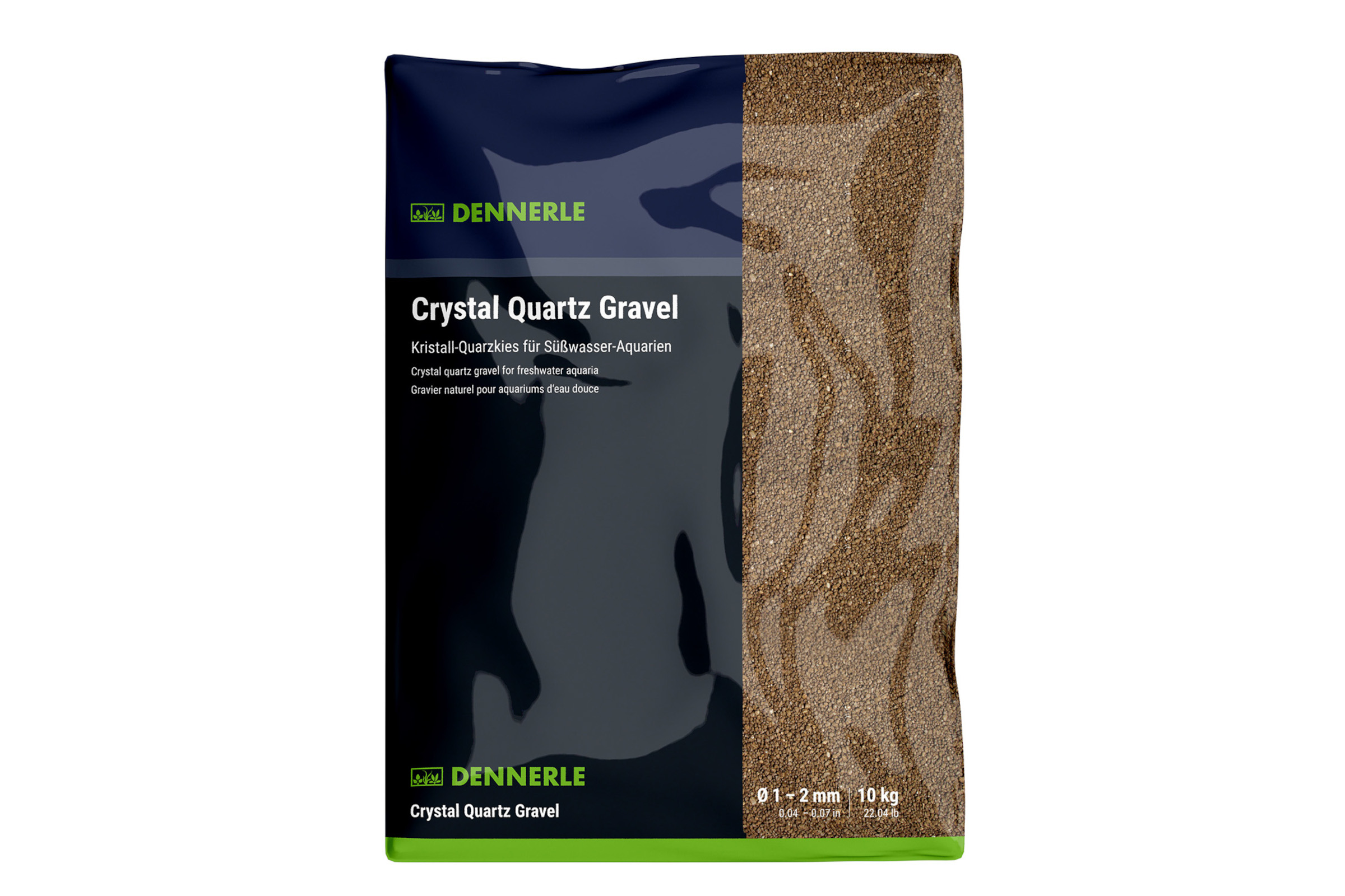 Dennerle Kristall-Quarzkies, Farbkies, dunkelbraun, 5 Kg