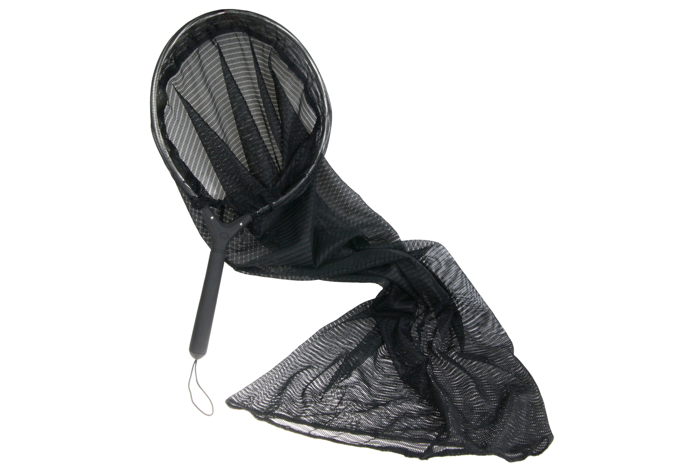 OSAGA Schlauch- und Umsetzkescher Ø 24 x 80 cm, wasserdurchlässiges Netz, kompakter Koi-Kescher zum schonenden Umsetzen kleiner und mittlerer Teichfische