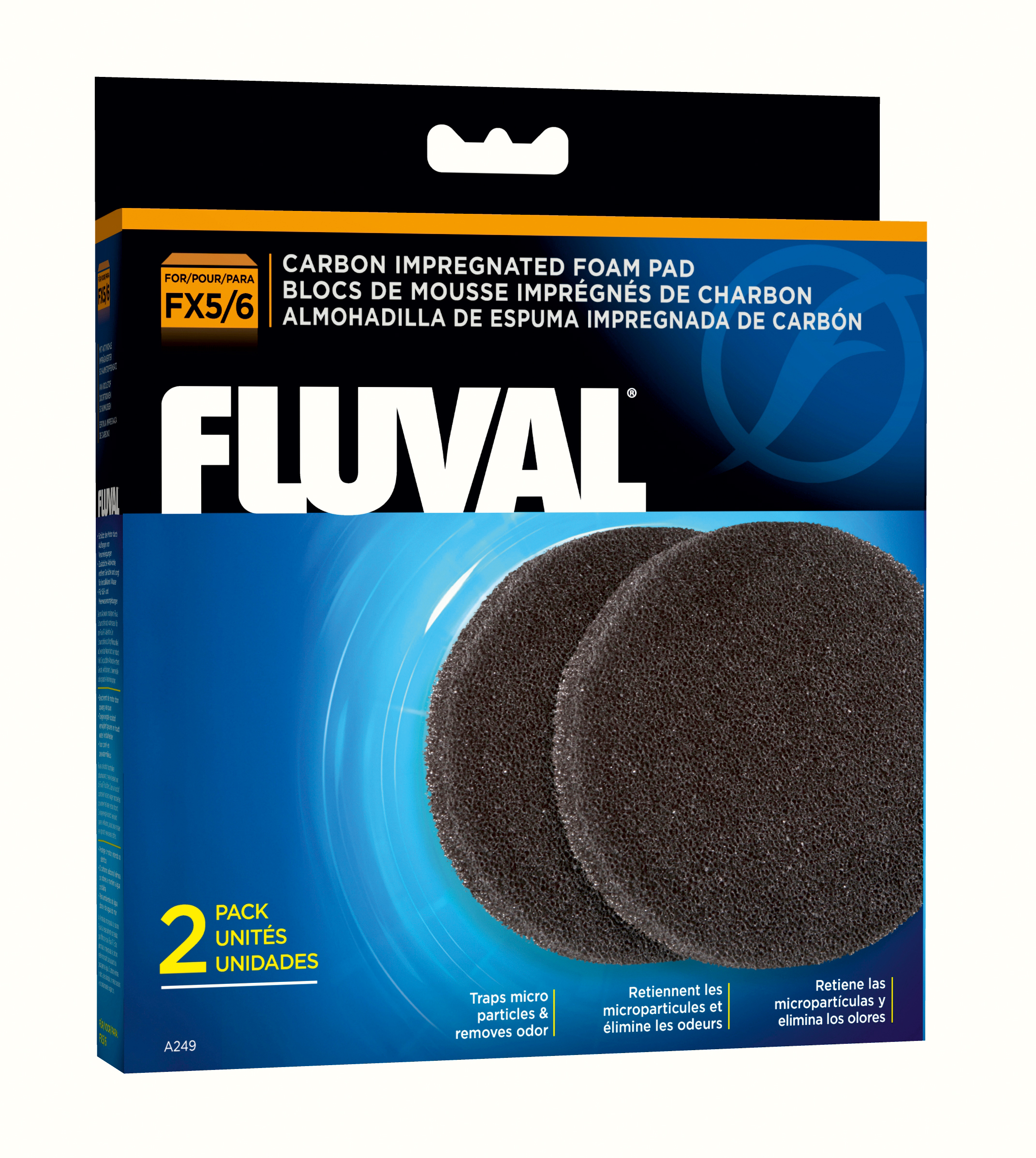 Fluval FX5/6 Kohle/Filterschwamm 2er-Pack