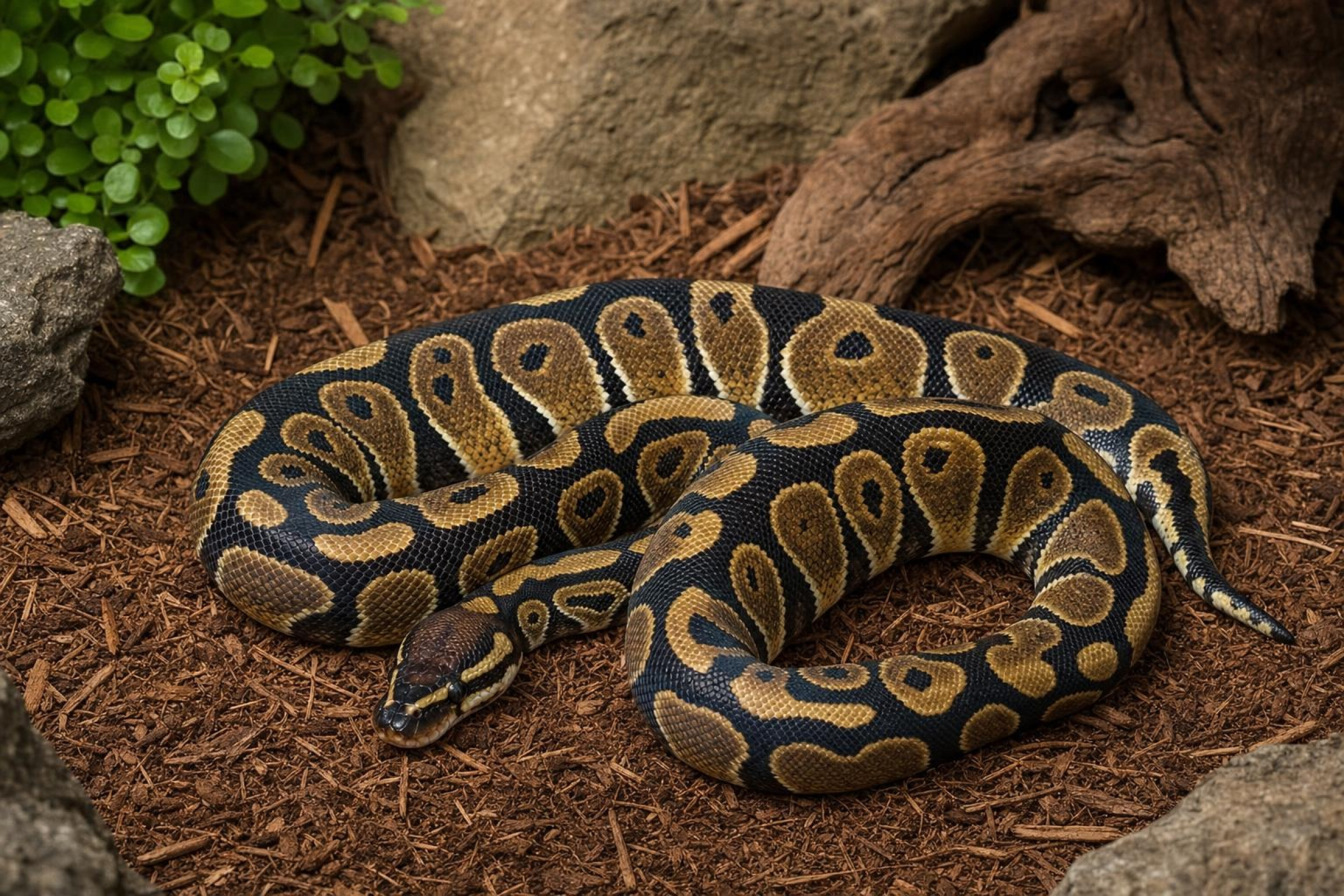 Gravel-Königspython, Python regius
