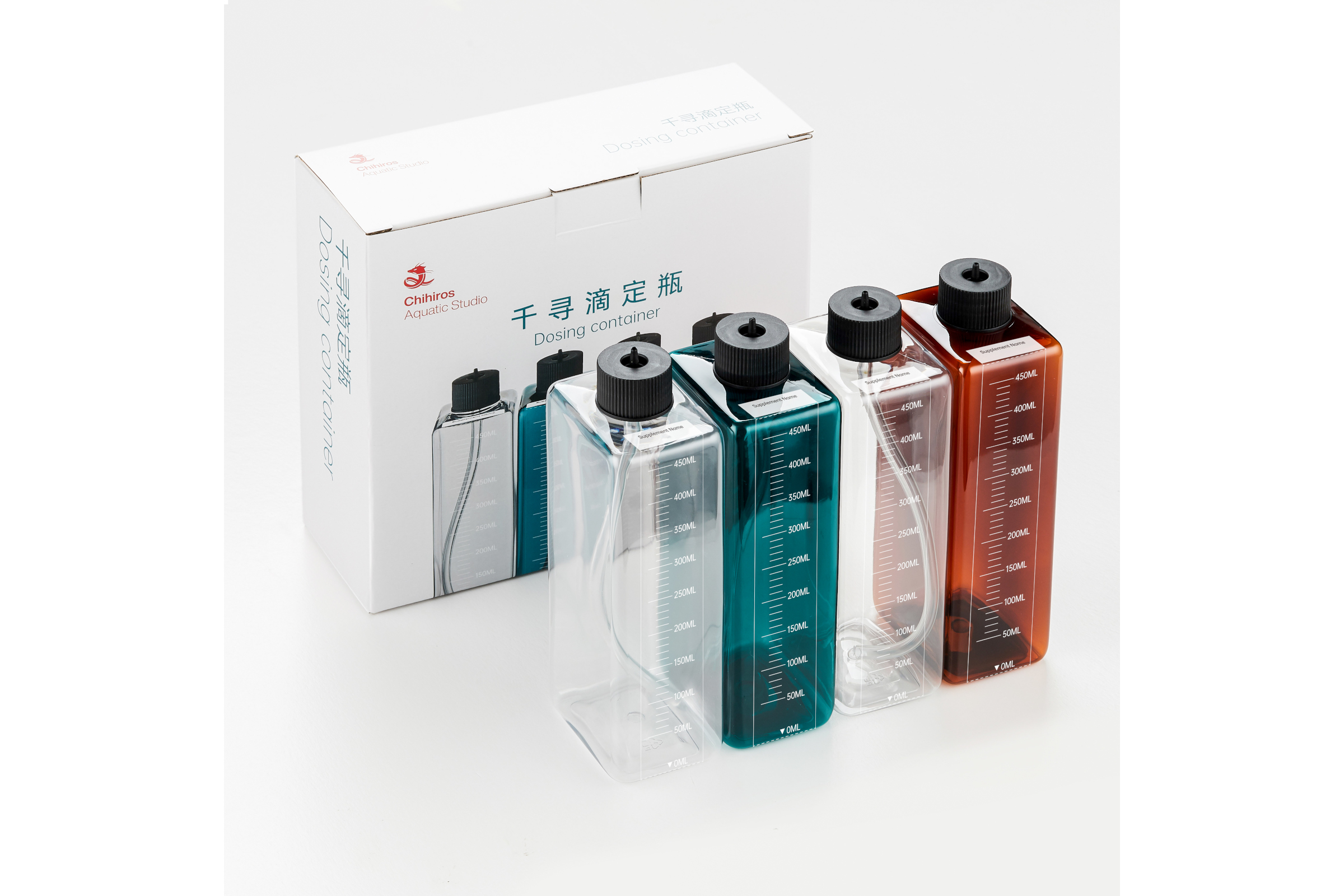 Chihiros Dosierflaschen für Dosieranlage, 4 Stück