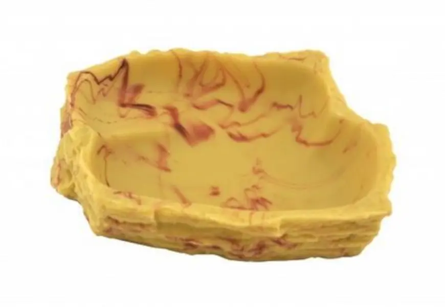 Lucky Reptile Water Dish Sandstein mittel, ca. 13 × 10,5 × 2,5 cm