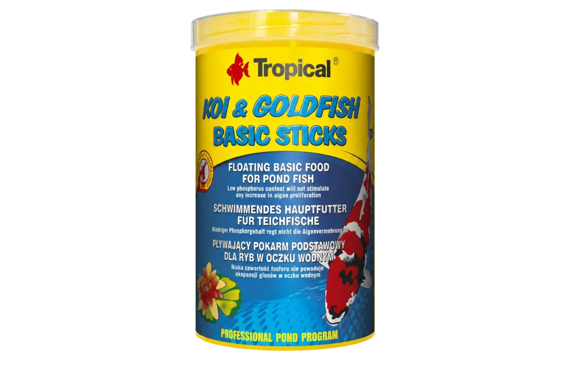 Tropical Koi & Goldfish Basic Sticks 1 l – KI-generierte Abbildung aus Produktreferenz